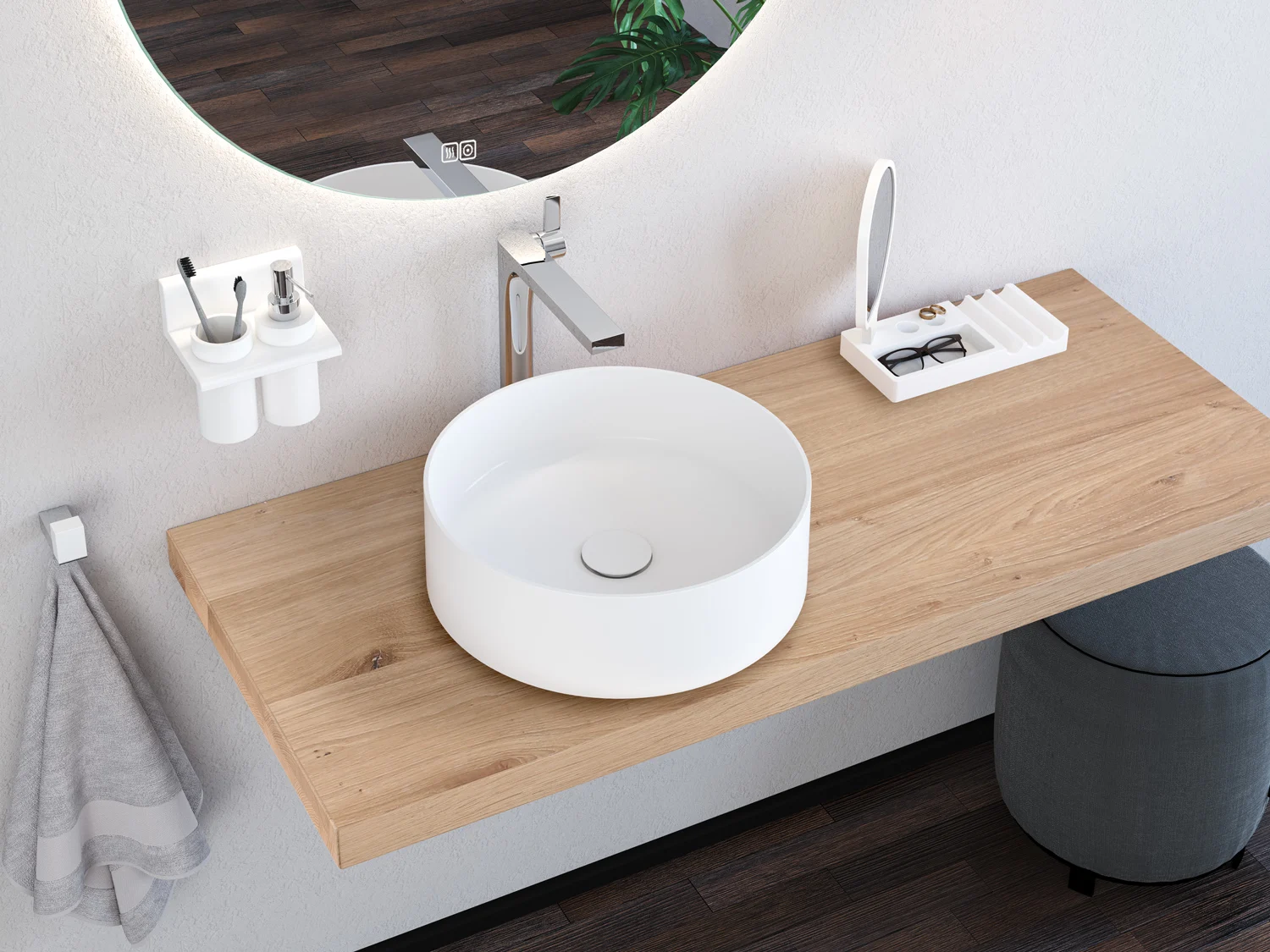 Kronenbach Stone Aufsatzwaschtisch Ø 40 cm Bild 3