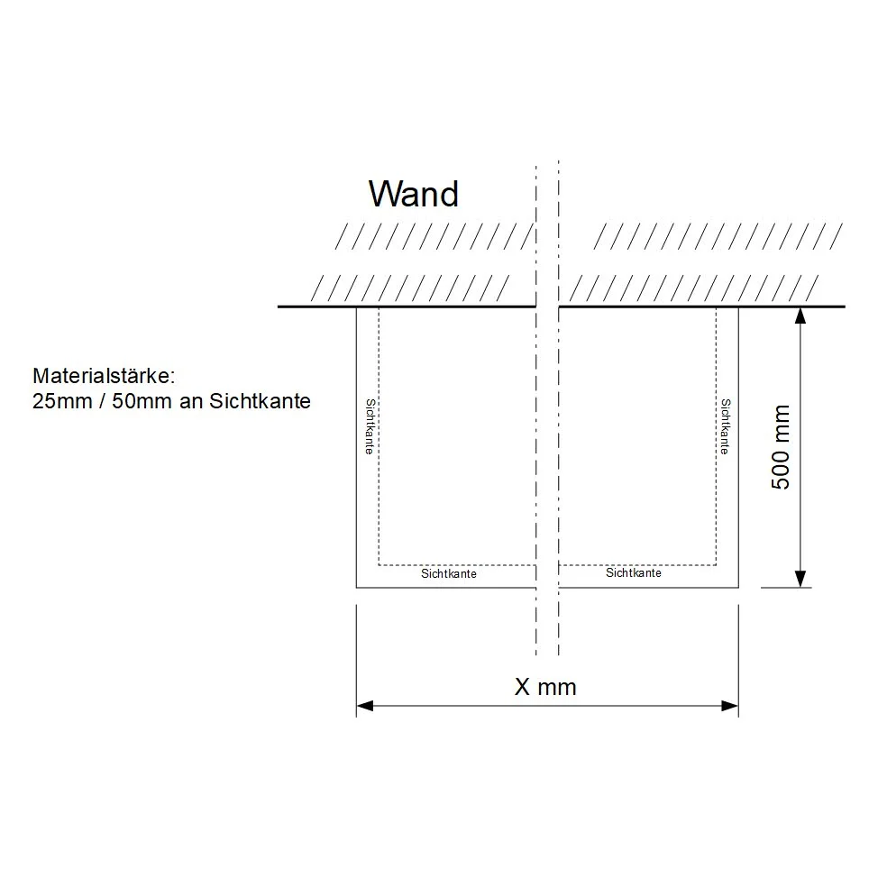 Kronenbach Stone Waschtischplatte 120 cm mit Baumkante Bild 3