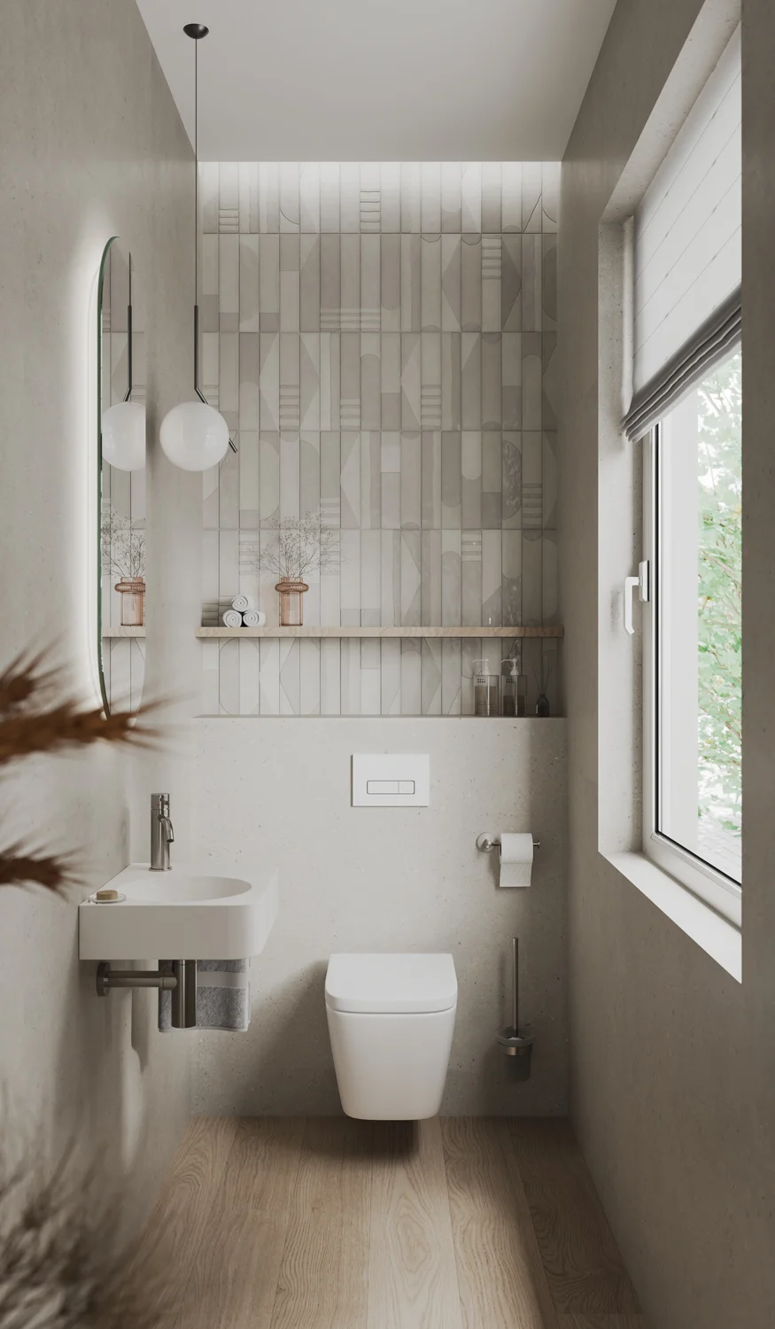 Kronenbach Cube Wand-WC kompakt, spülrandlos Komplettset Bild 8