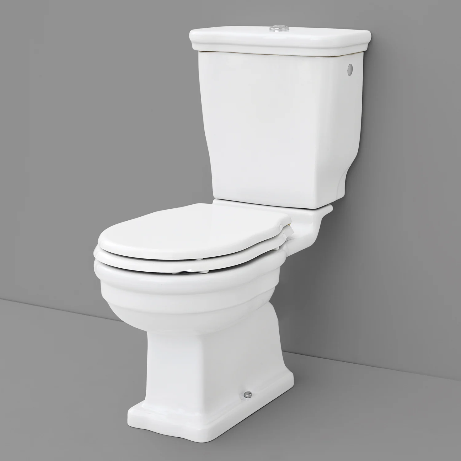 Kronenbach Iota 2.0 Stand-WC Tiefspüler mit Abgang senkrecht zur Kombination mit Spülkasten