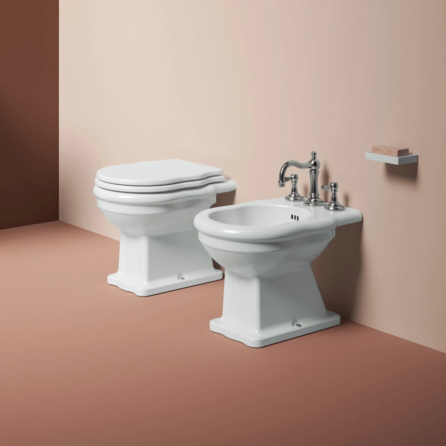Kronenbach Iota 2.0 Stand-WC Tiefspüler mit Abgang waagerecht inkl. WC-Sitz Bild 2