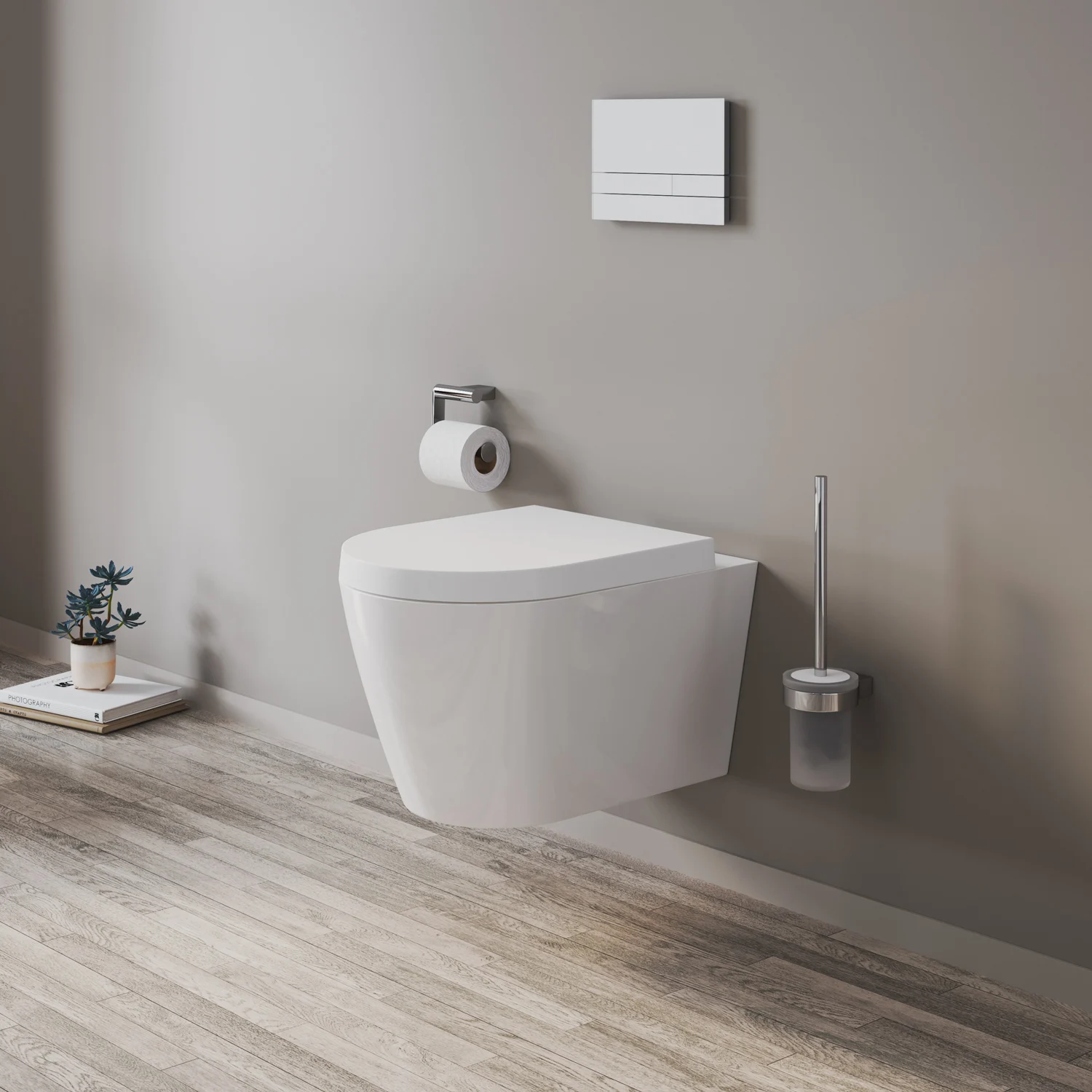 Kronenbach Tube Wand-WC-Set spülrandlos inkl. WC-Sitz wrapover Bild 2