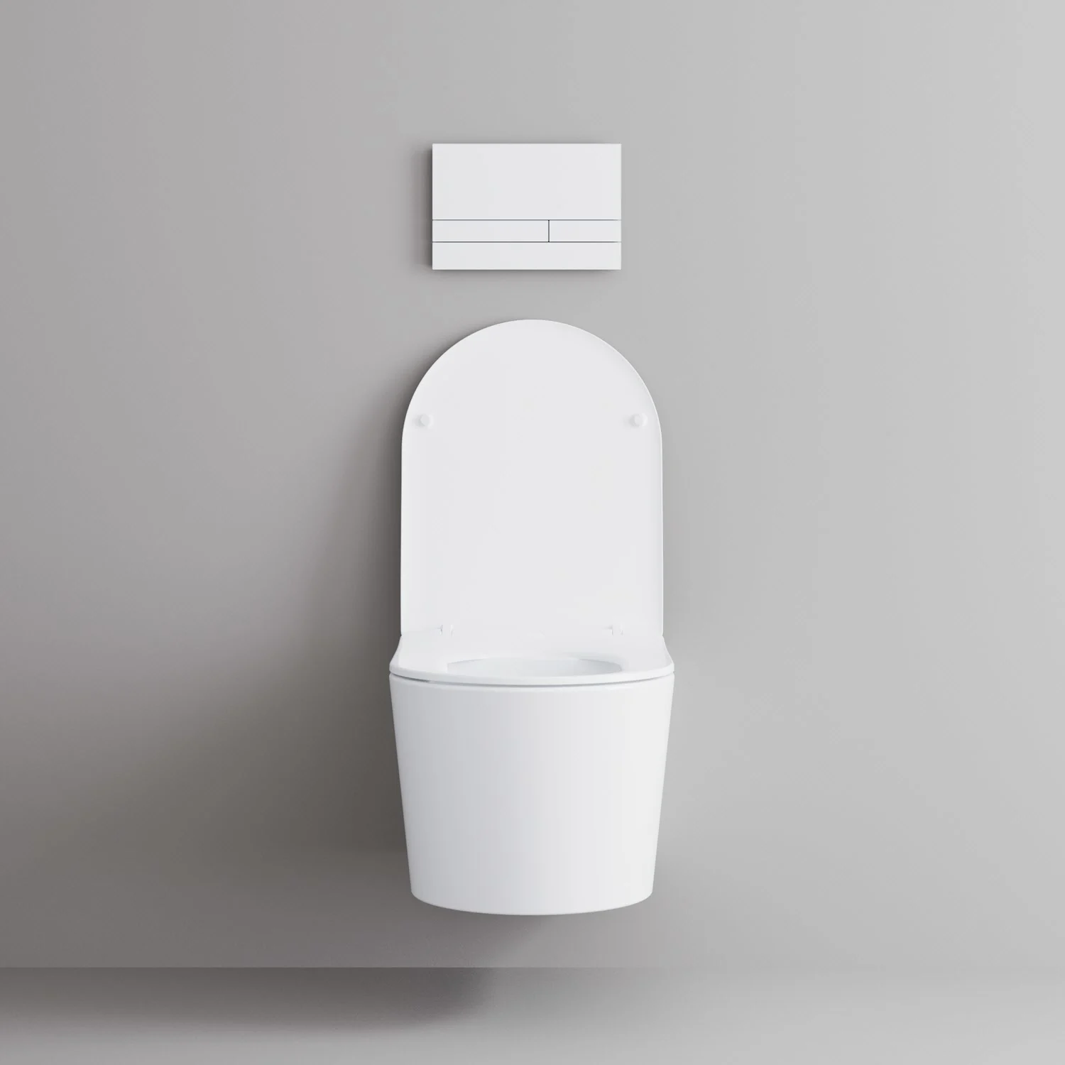 Kronenbach Tube Wand-WC spülrandlos mit Rotationsspülung und WC-Sitz slim Bild 3