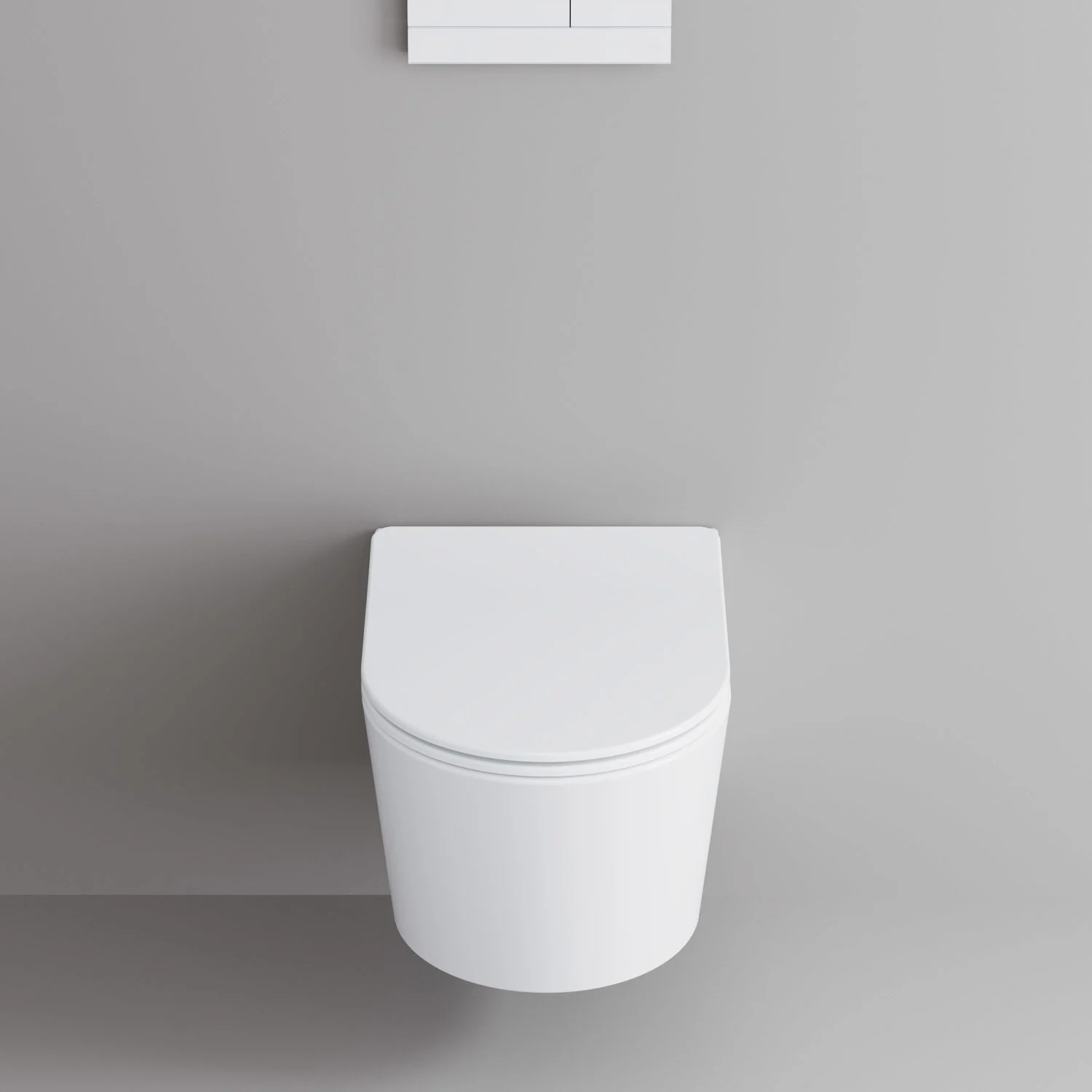 Kronenbach Tube Wand-WC spülrandlos mit Rotationsspülung und WC-Sitz slim Bild 6