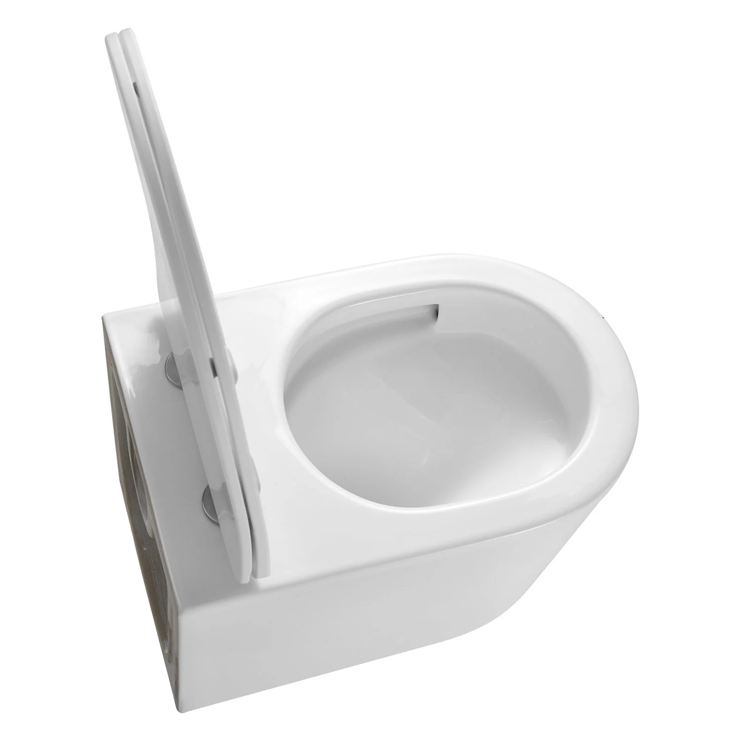 Kronenbach Tube Wand-WC spülrandlos mit Rotationsspülung und WC-Sitz slim Bild 8