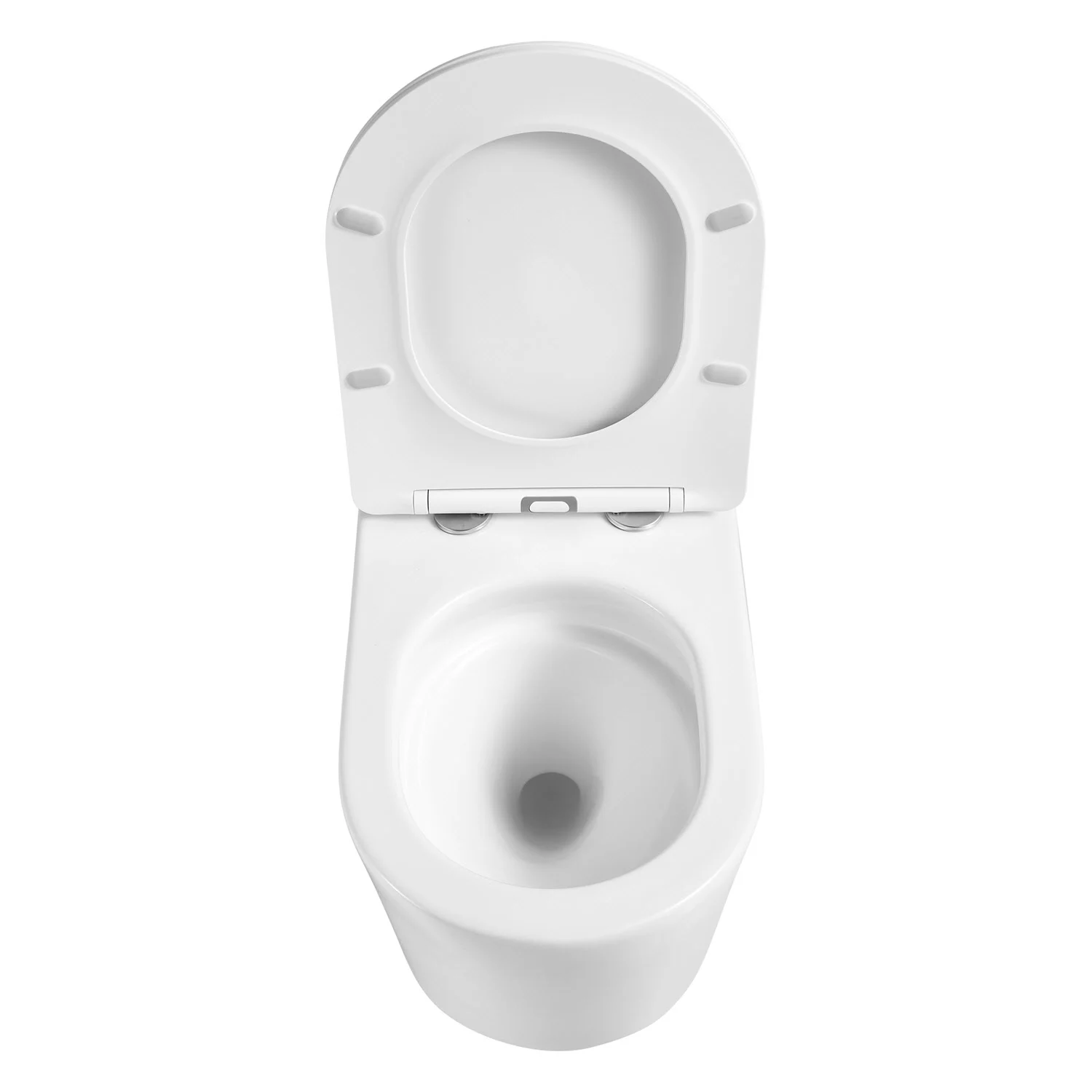 Kronenbach Tube Wand-WC spülrandlos mit Rotationsspülung und WC-Sitz slim Bild 10
