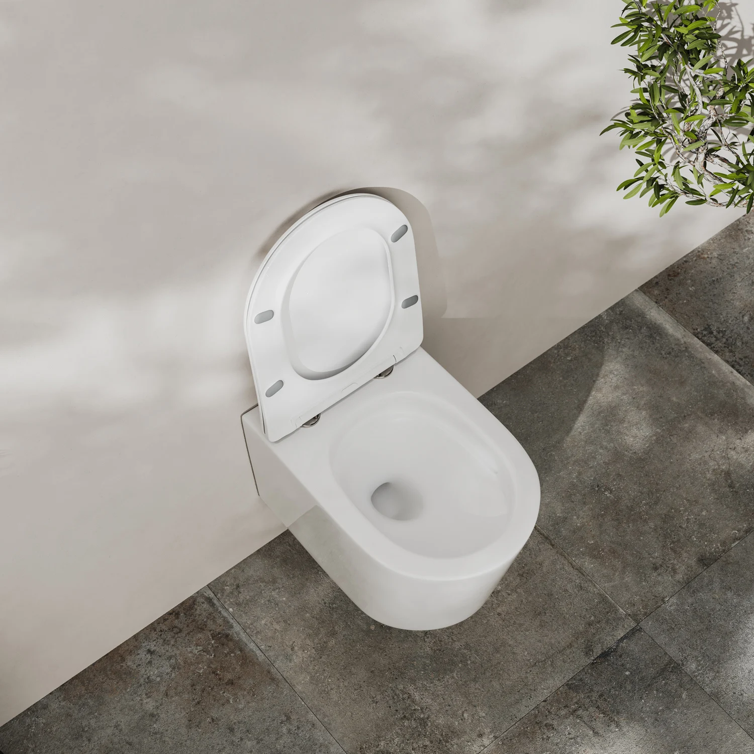 Kronenbach Tube Wand-WC spülrandlos mit Rotationsspülung Bild 6
