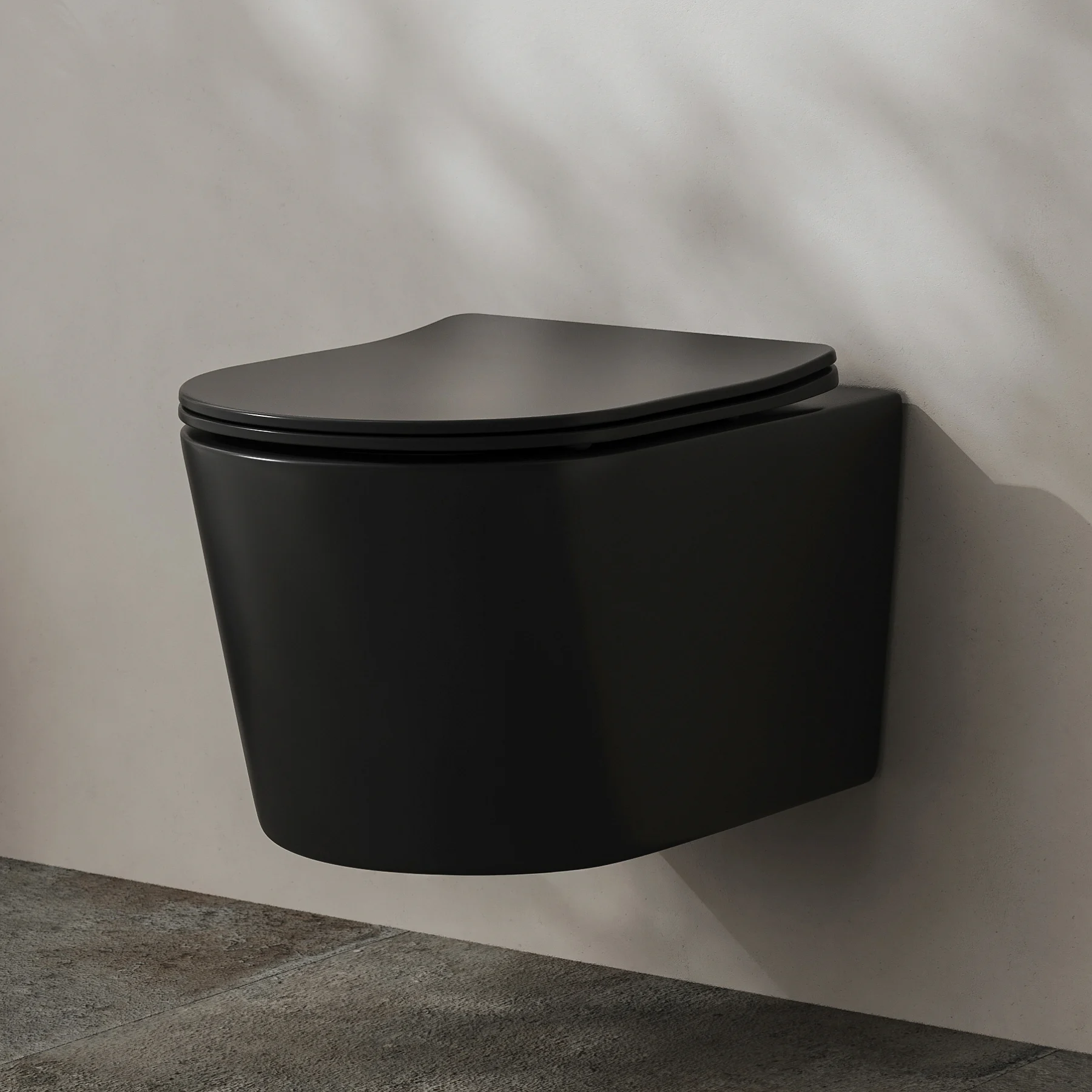Kronenbach Tube Wand-WC spülrandlos mit Rotationsspülung