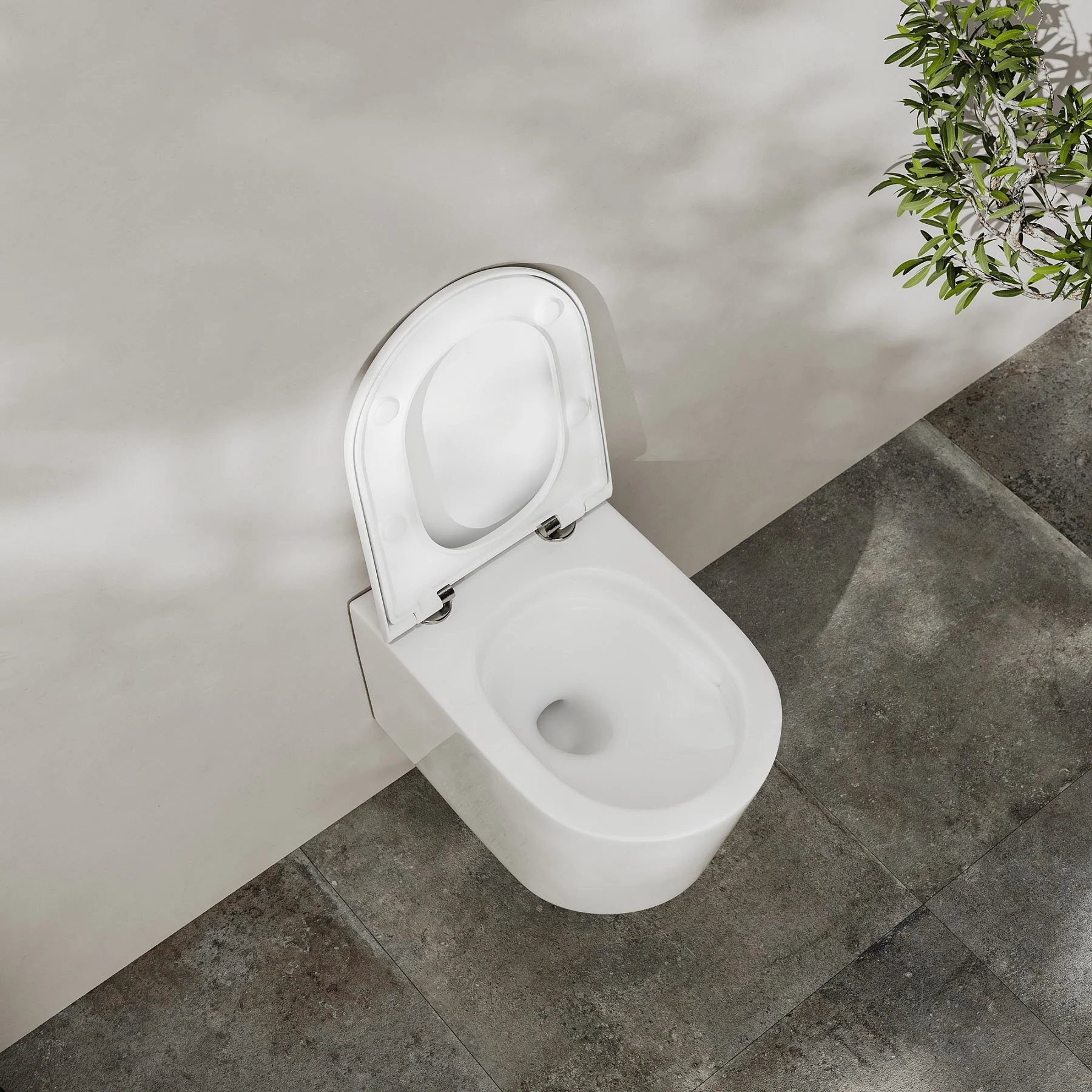 Kronenbach Tube Wand-WC spülrandlos mit Rotationsspülung Bild 6
