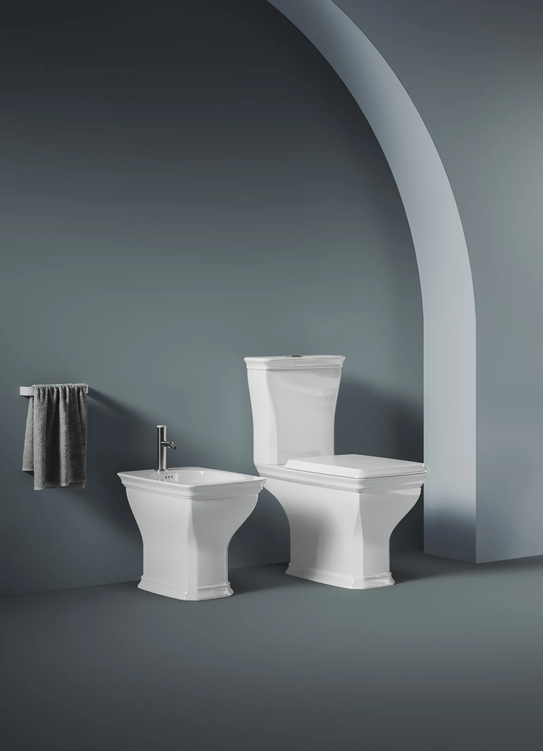 Kronenbach Zeta 2.0 Stand-WC Vario Tiefspüler zur Kombination mit Spülkasten Bild 2