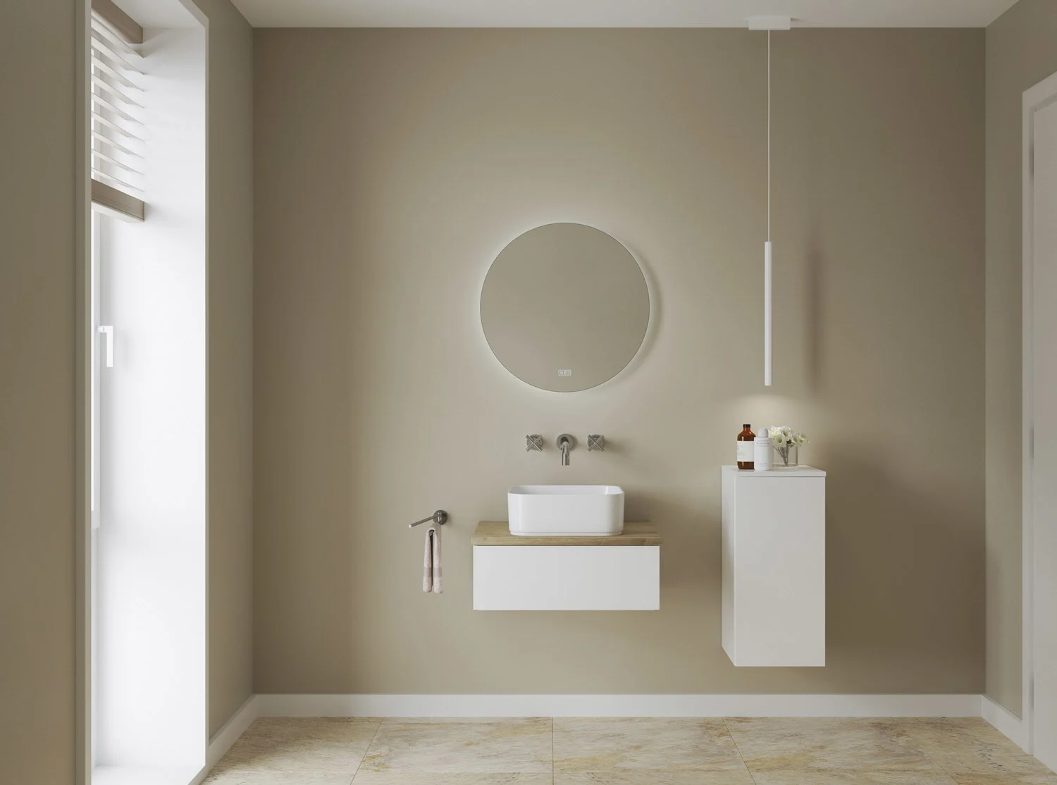 Kronenbach Cube Highboard 30 x 64,6 cm, 1 Tür, Anschlag rechts, mit TIP-ON Bild 4