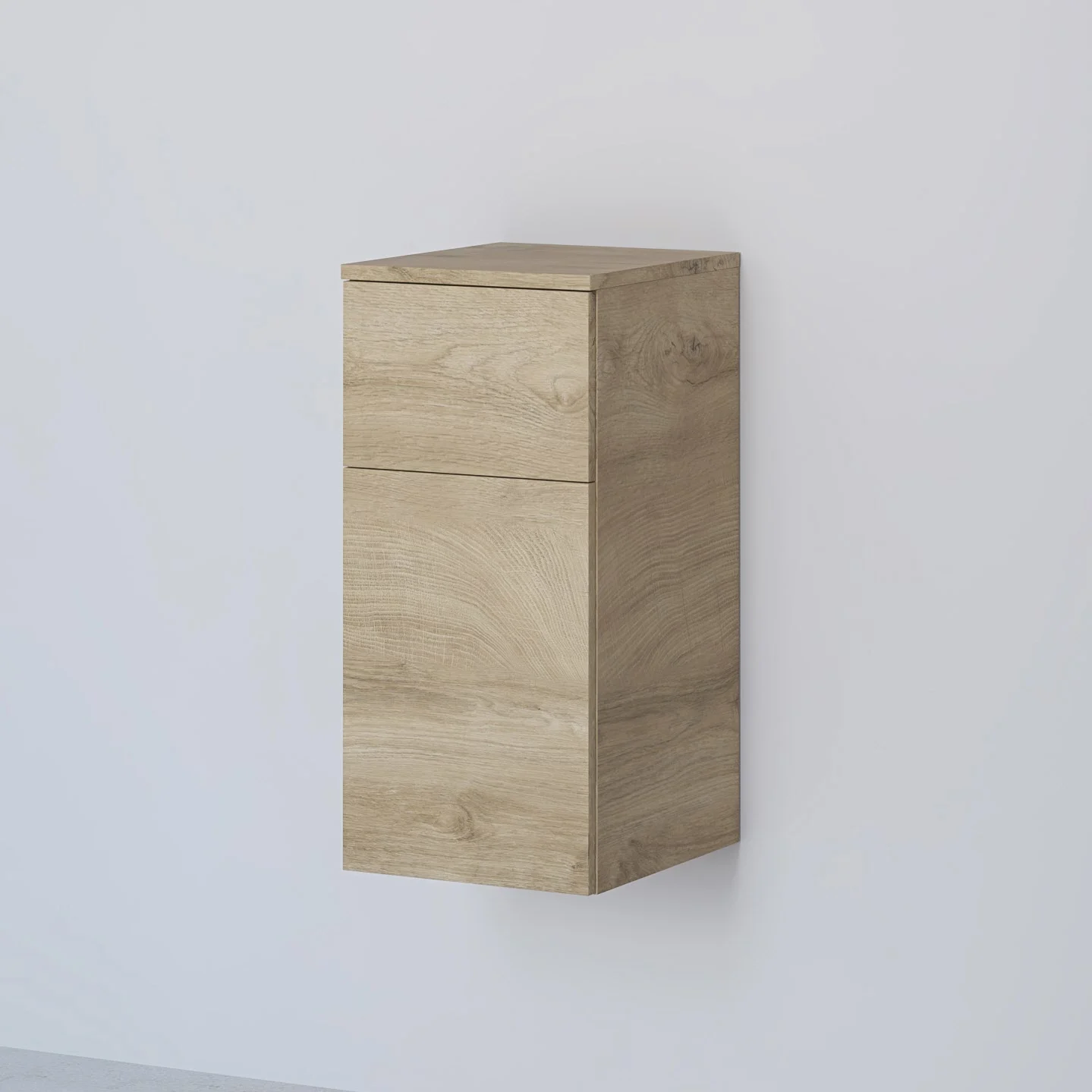 Kronenbach Cube Highboard 30 x 64,6 cm, 1 Auszug, 1 Tür, Anschlag links, mit TIP-ON