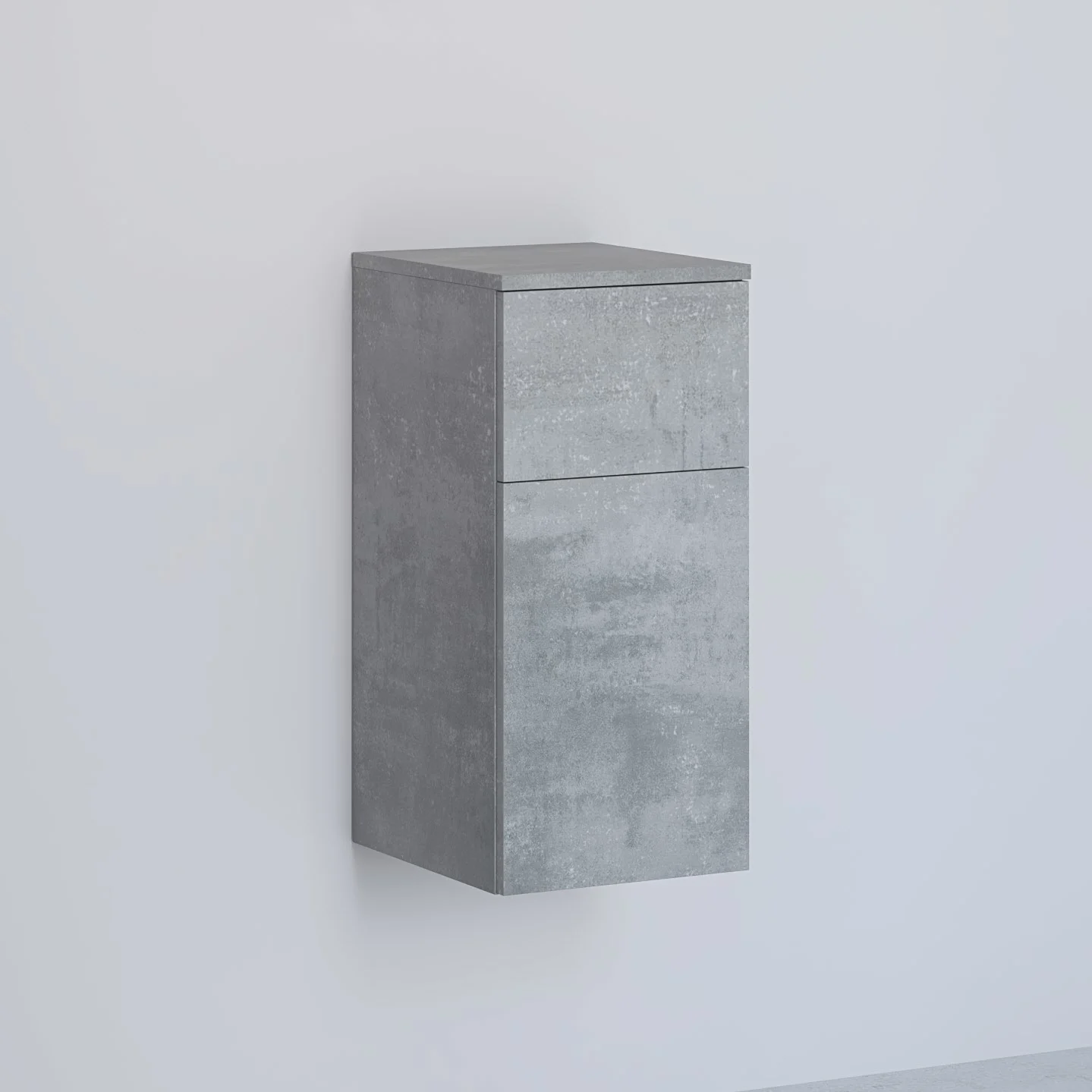 Kronenbach Cube Highboard 30 x 64,6 cm, 1 Auszug, 1 Tür, Anschlag rechts, mit TIP-ON