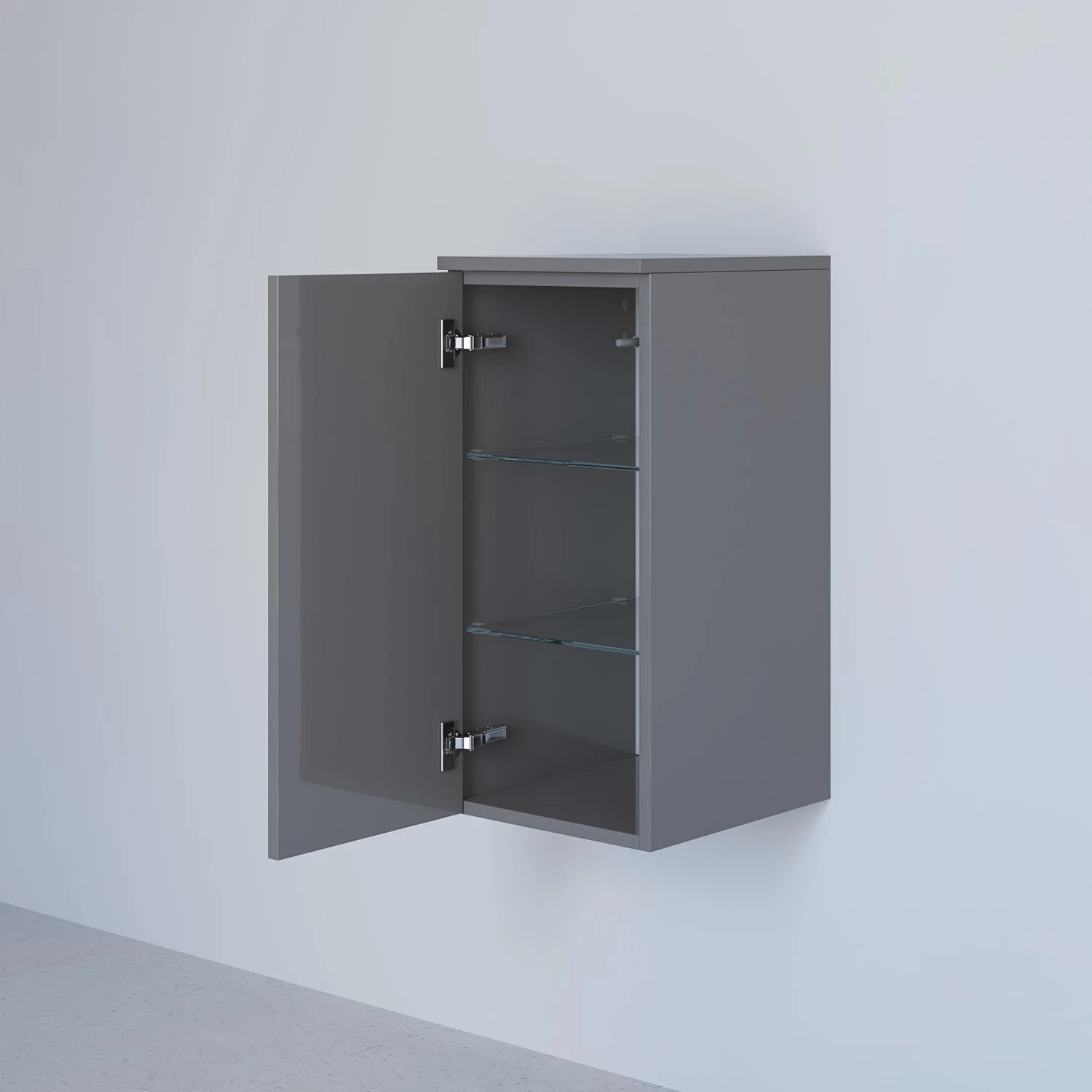 Kronenbach Cube Highboard 30 x 64,6 cm, 1 Tür, Anschlag links, mit TIP-ON Bild 2