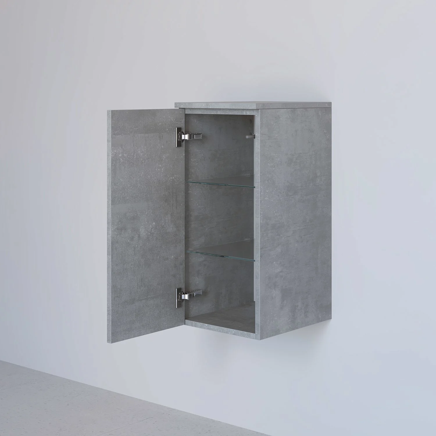 Kronenbach Cube Highboard 30 x 64,6 cm, 1 Tür, Anschlag links, mit TIP-ON Bild 2