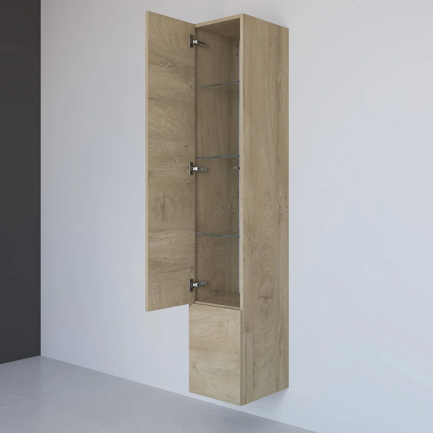 Kronenbach Cube Hochschrank 30 x 168 cm, 2 Türen, Anschlag links, mit TIP-ON Bild 2
