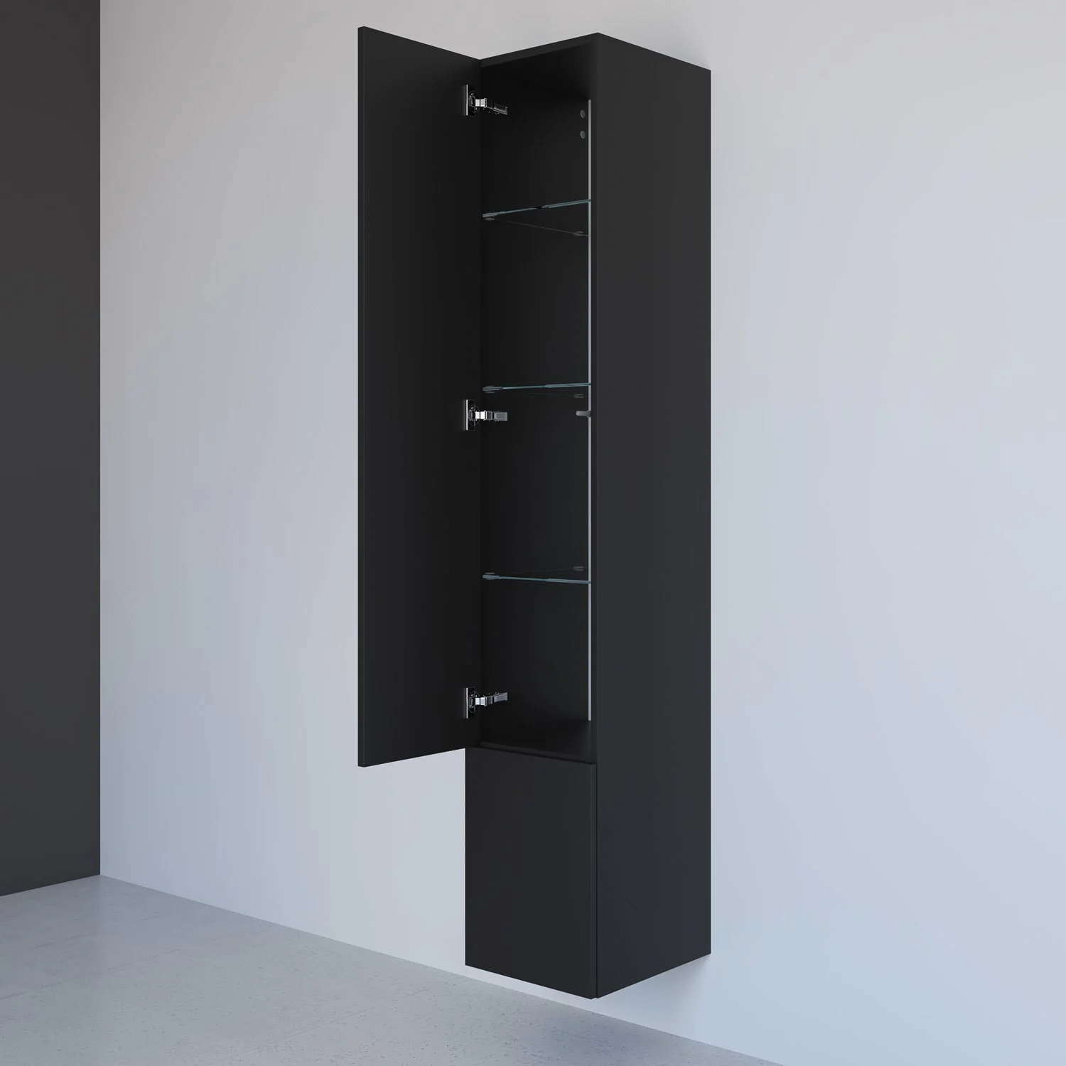 Kronenbach Cube Hochschrank 30 x 168 cm, 2 Türen, Anschlag links, mit TIP-ON Bild 2