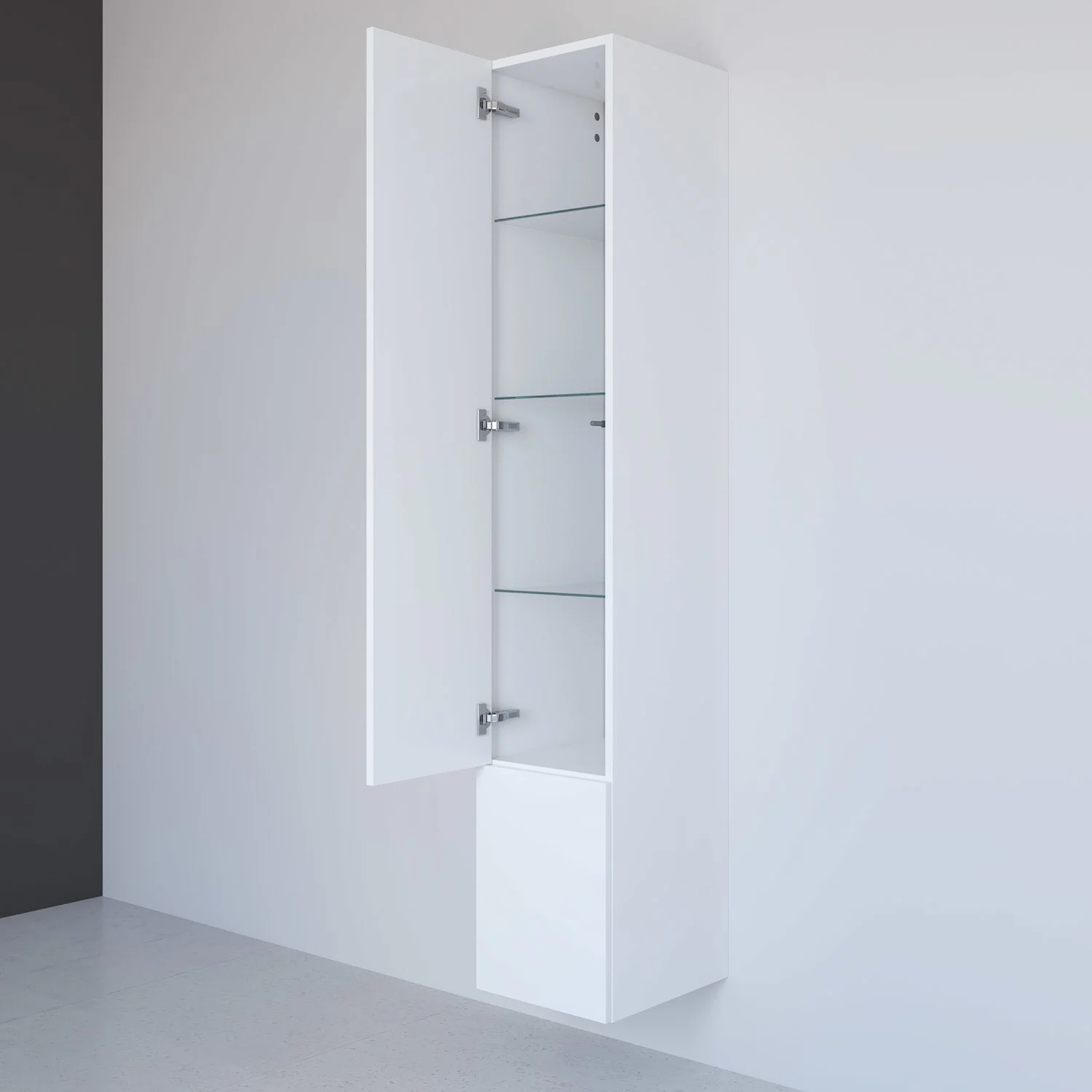 Kronenbach Cube Hochschrank 30 x 168 cm, 2 Türen, Anschlag links, mit TIP-ON Bild 2