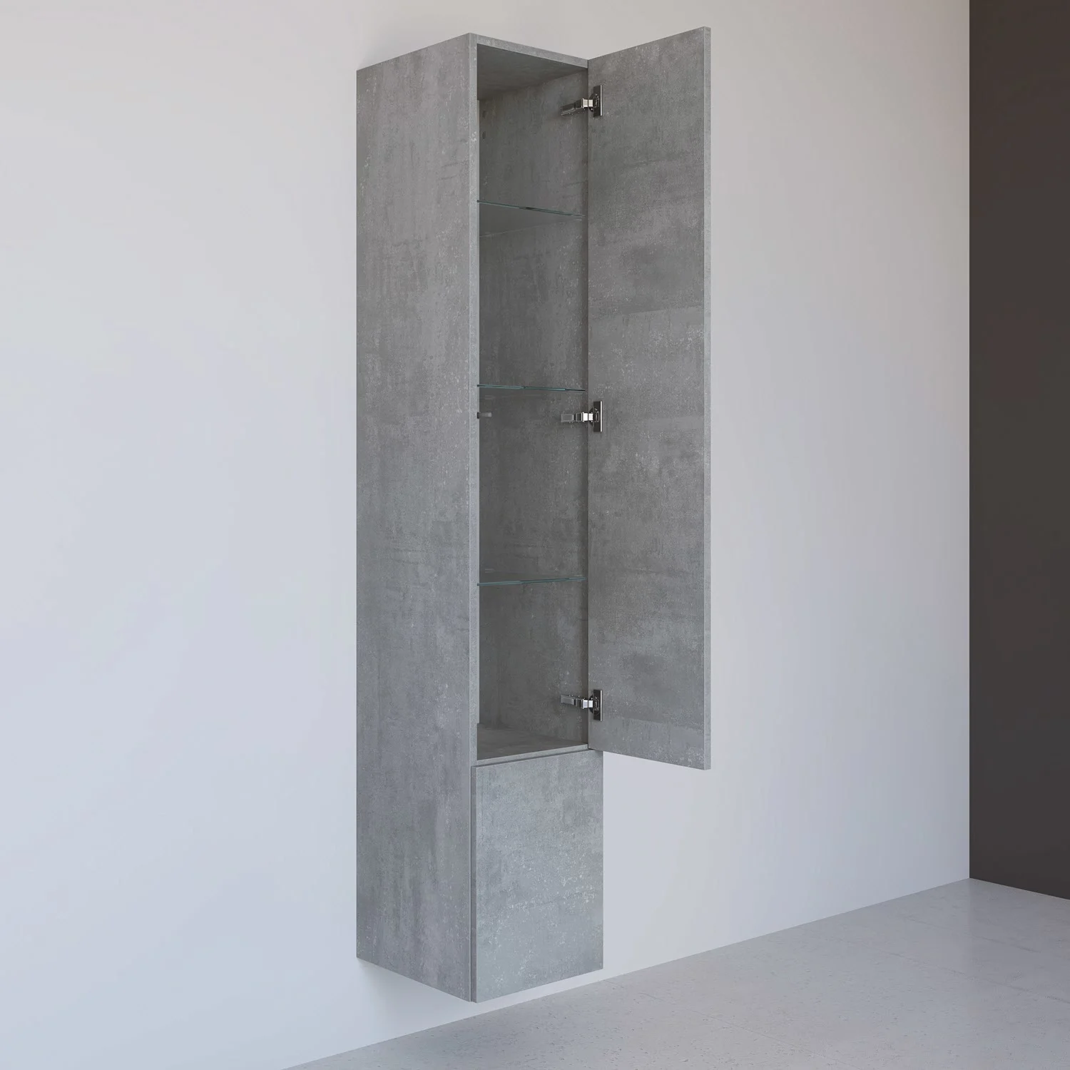 Kronenbach Cube Hochschrank 30 x 168 cm, 2 Türen, Anschlag rechts, mit TIP-ON Bild 2