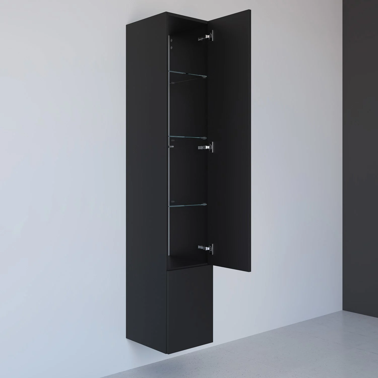 Kronenbach Cube Hochschrank 30 x 168 cm, 2 Türen, Anschlag rechts, mit TIP-ON Bild 2