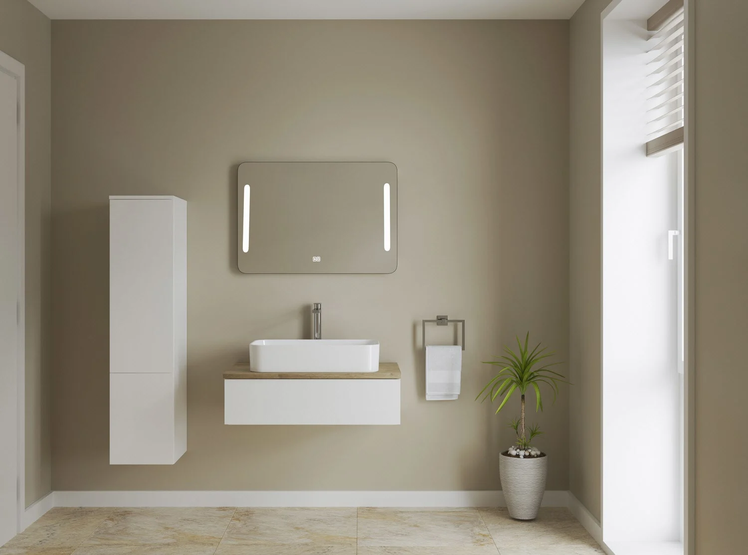 Kronenbach Cube Maxiboard, 30 x 127,6 cm, 1 Auszug, 1 Tür, Anschlag links, mit TIP-ON Bild 4