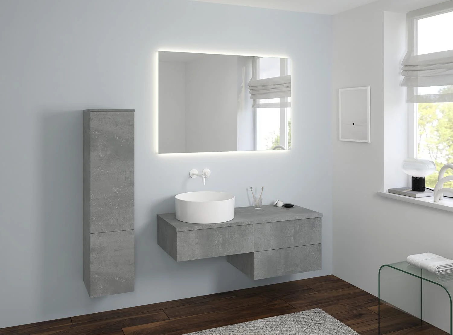 Kronenbach Cube Maxiboard 30 x 127,6 cm, 2 Türen, Anschlag links, mit TIP-ON Bild 3