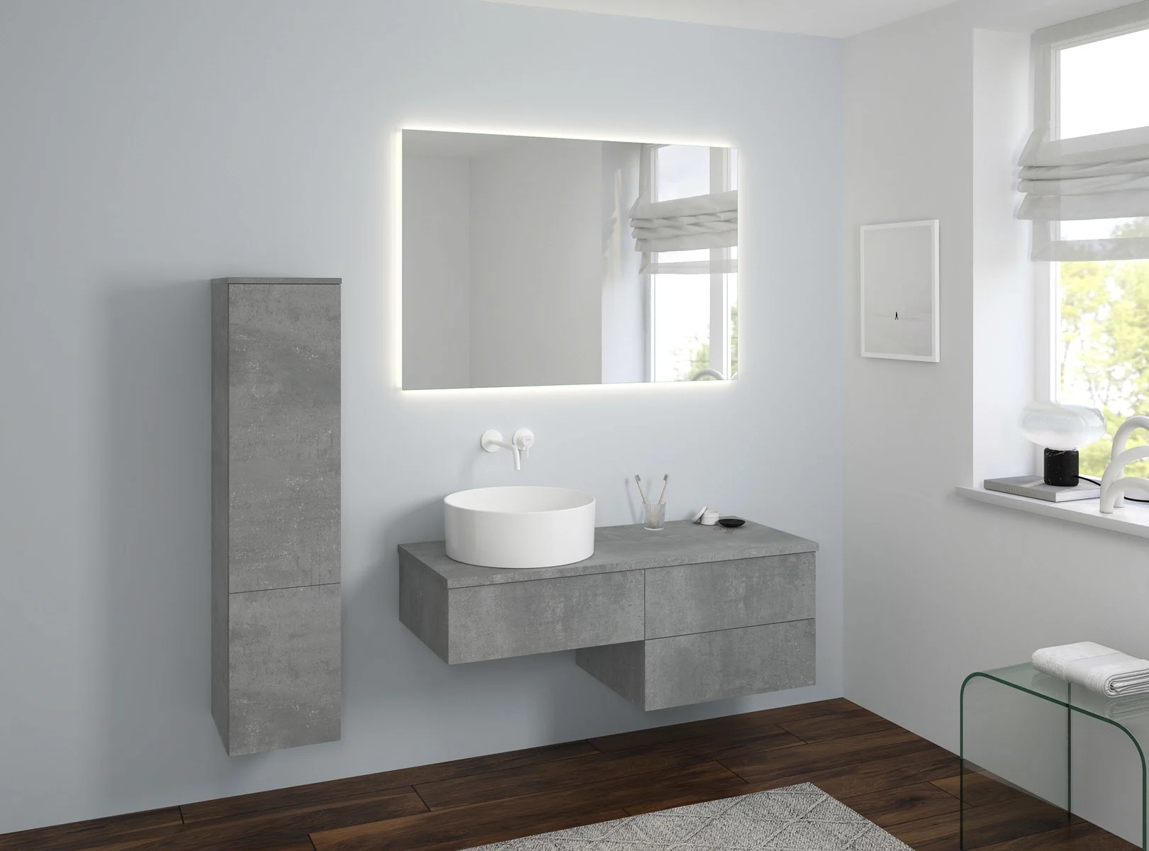 Kronenbach Cube Maxiboard, 30 x 127,6 cm, 1 Auszug, 1 Tür, Anschlag rechts, mit TIP-ON Bild 3