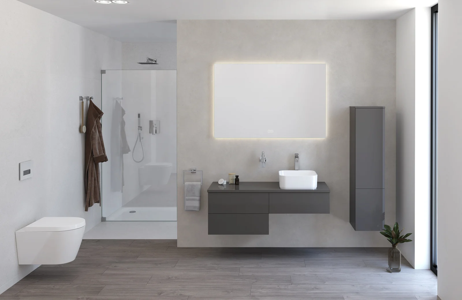 Kronenbach Cube Maxiboard, 30 x 127,6 cm, 1 Auszug, 1 Tür, Anschlag rechts, mit TIP-ON Bild 3