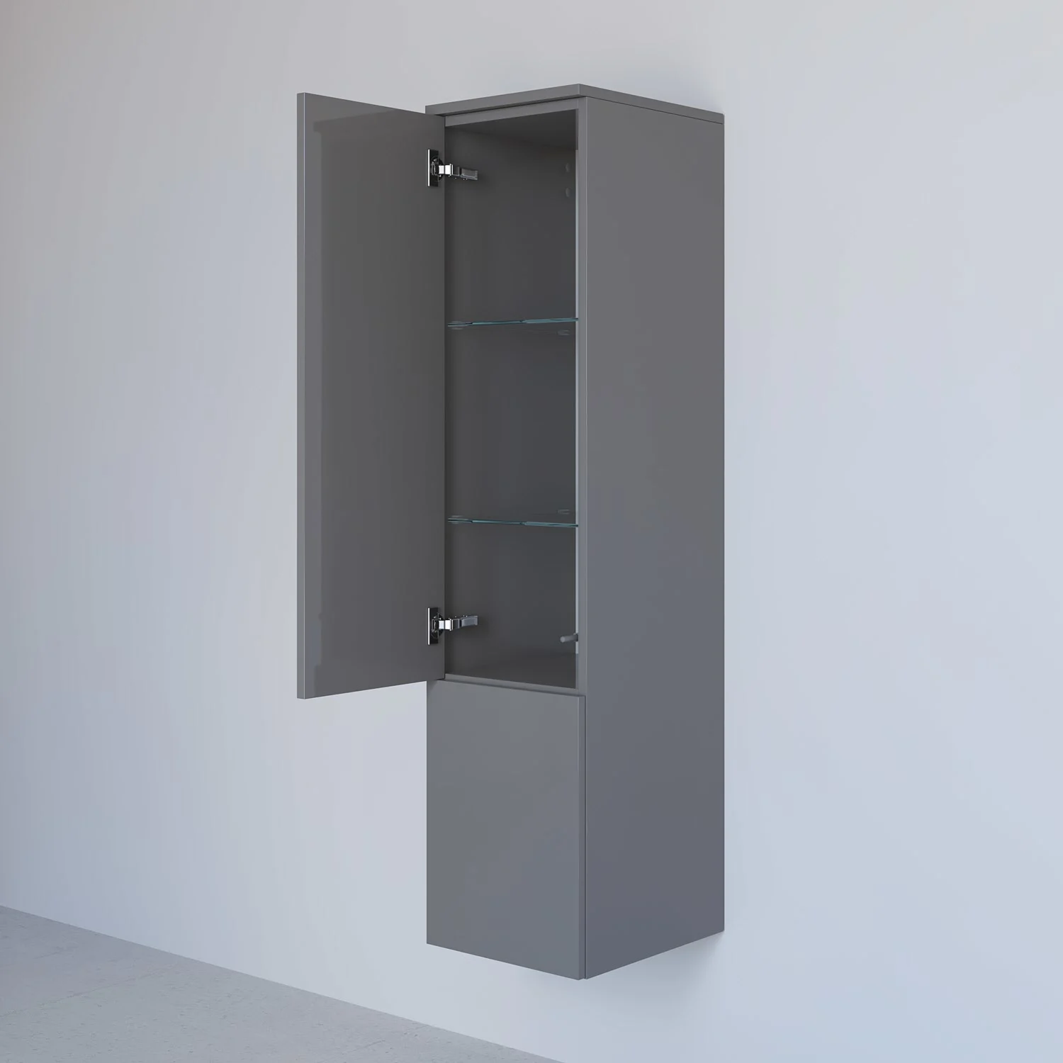 Kronenbach Cube Maxiboard 30 x 127,6 cm, 2 Türen, Anschlag links, mit TIP-ON Bild 2