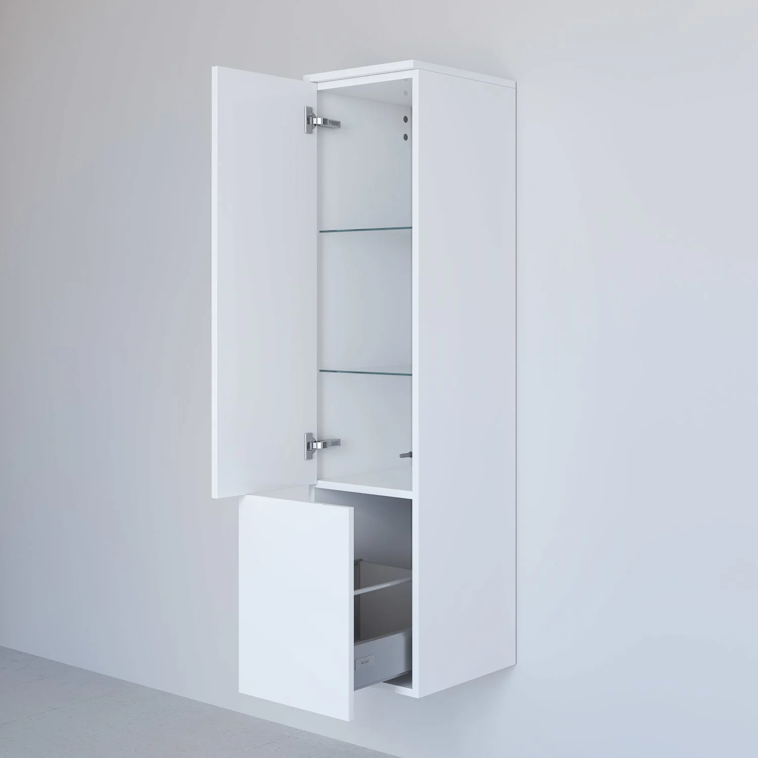 Kronenbach Cube Maxiboard, 30 x 127,6 cm, 1 Auszug, 1 Tür, Anschlag links, mit TIP-ON Bild 2