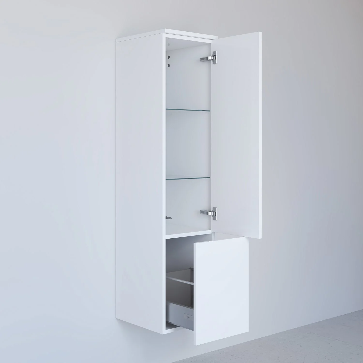 Kronenbach Cube Maxiboard, 30 x 127,6 cm, 1 Auszug, 1 Tür, Anschlag rechts, mit TIP-ON Bild 2