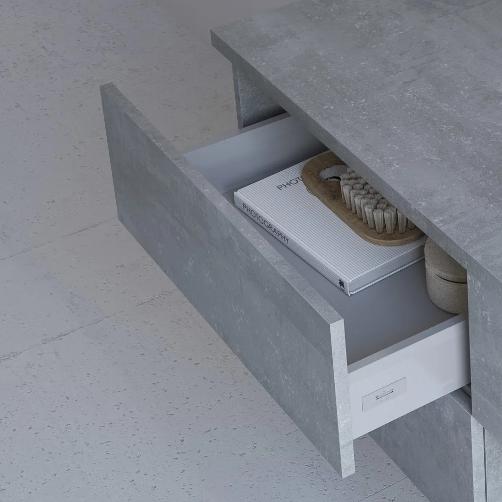 Kronenbach Cube Sideboard 61 cm mit 2 Auszügen und TIP-ON Bild 2