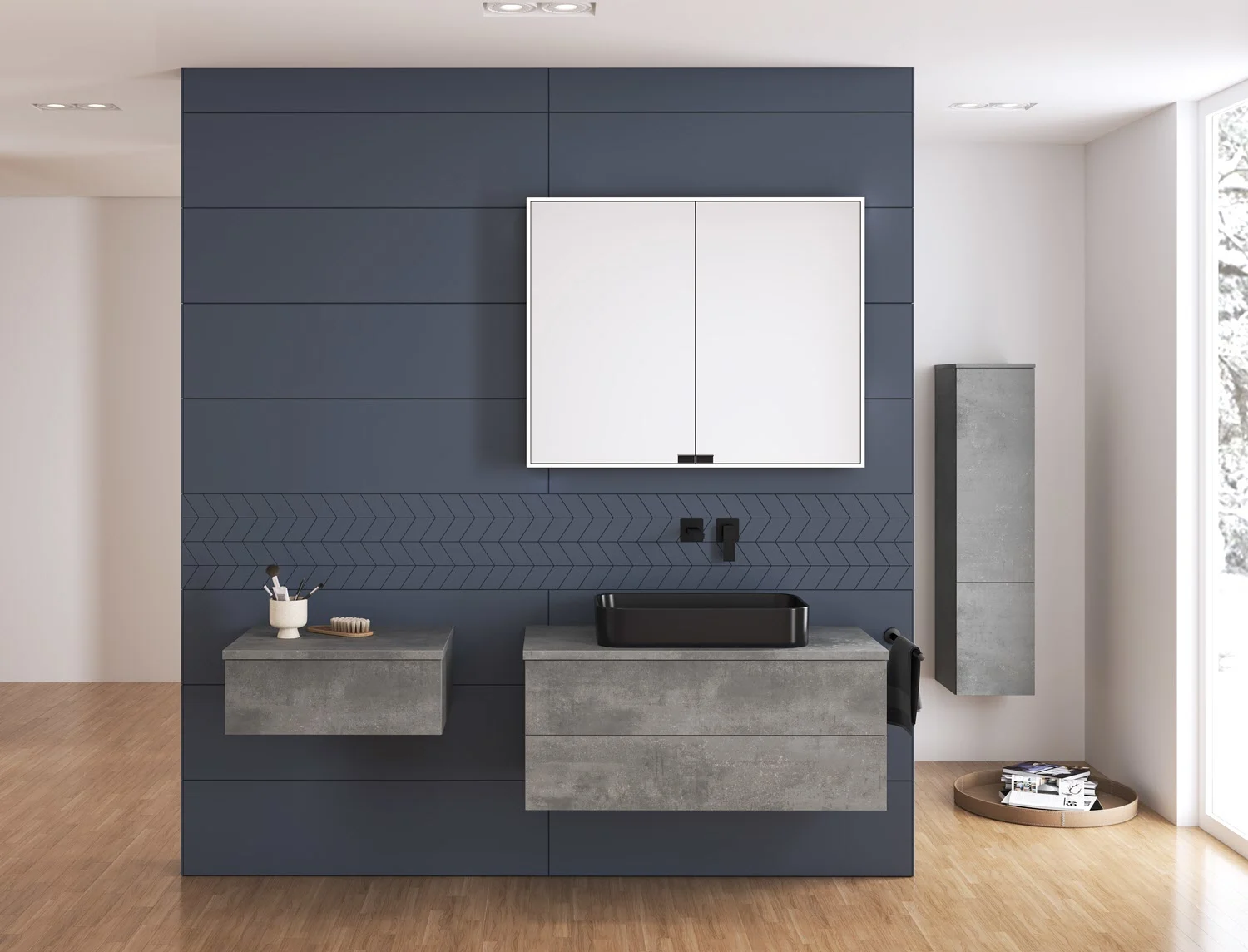 Kronenbach Cube Sideboard 61 cm mit 1 Auszug und TIP-ON Bild 3