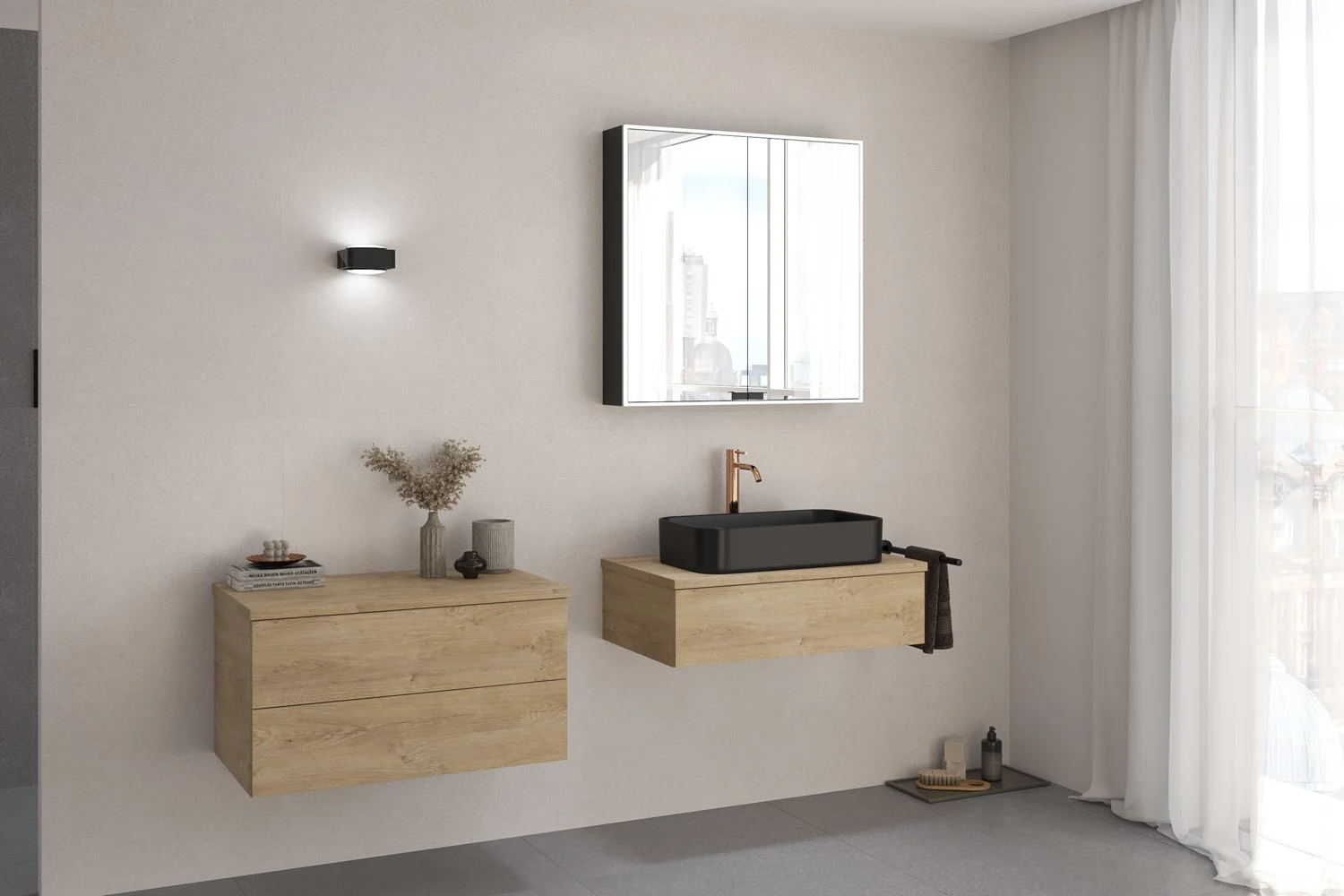 Kronenbach Cube Sideboard 81 cm mit 2 Auszügen und TIP-ON Bild 3
