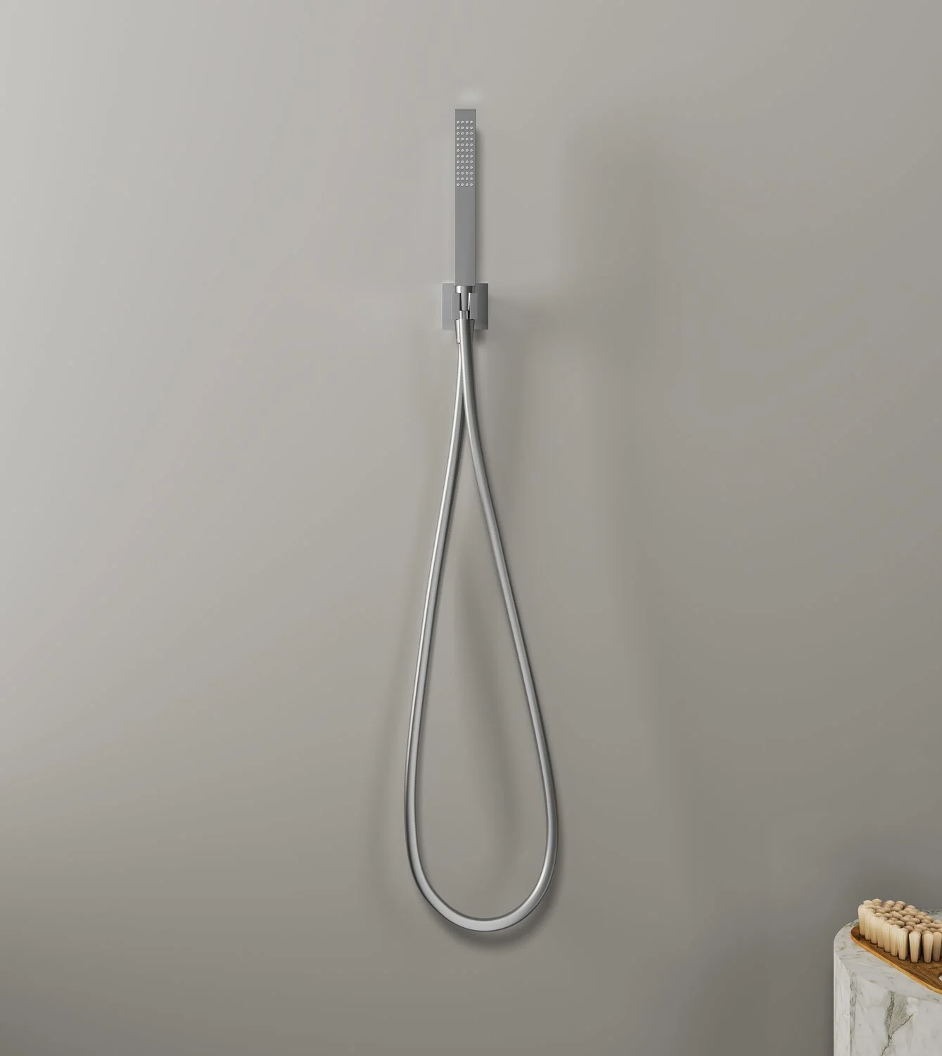 Kronenbach Brauseset 2 mit Stabhandbrause eckig und Wandanschlussbogen Bild 3