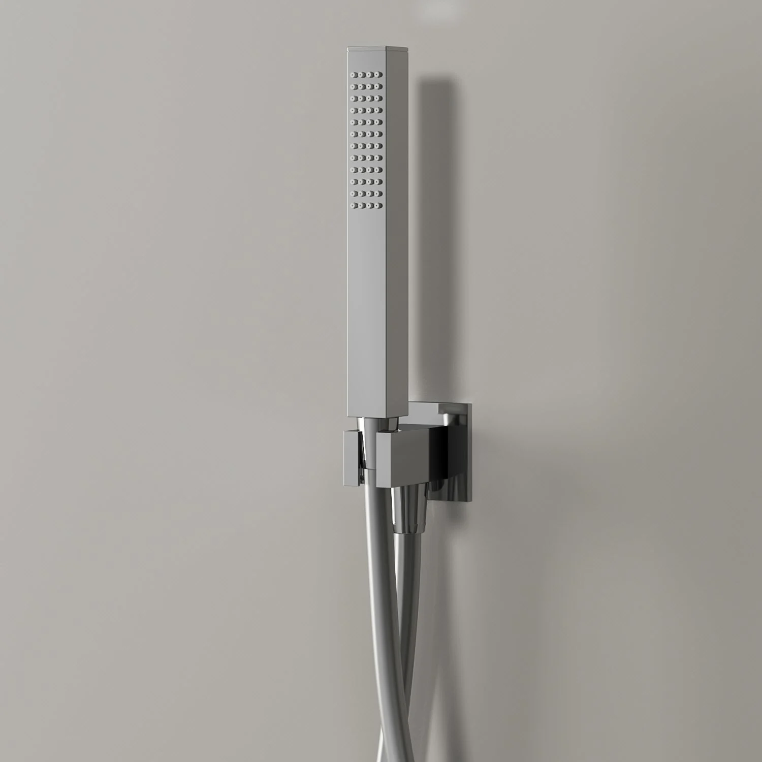 Kronenbach Brauseset 2 mit Stabhandbrause eckig und Wandanschlussbogen
