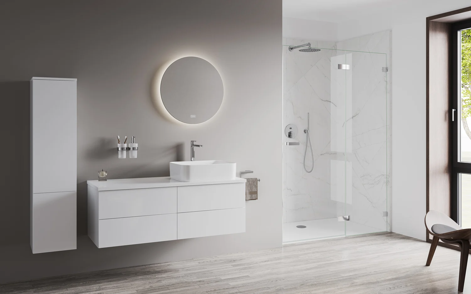 Kronenbach SUPRA Brauseset mit Stabhandbrause und Wandanschlussbogen Bild 7