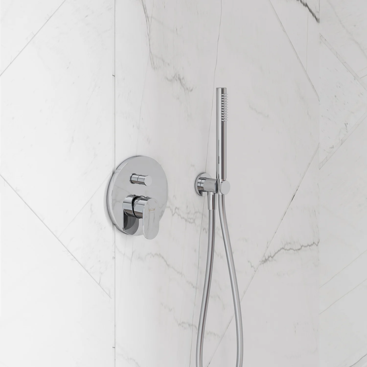 Kronenbach SUPRA Brauseset mit Stabhandbrause und Wandanschlussbogen Bild 6