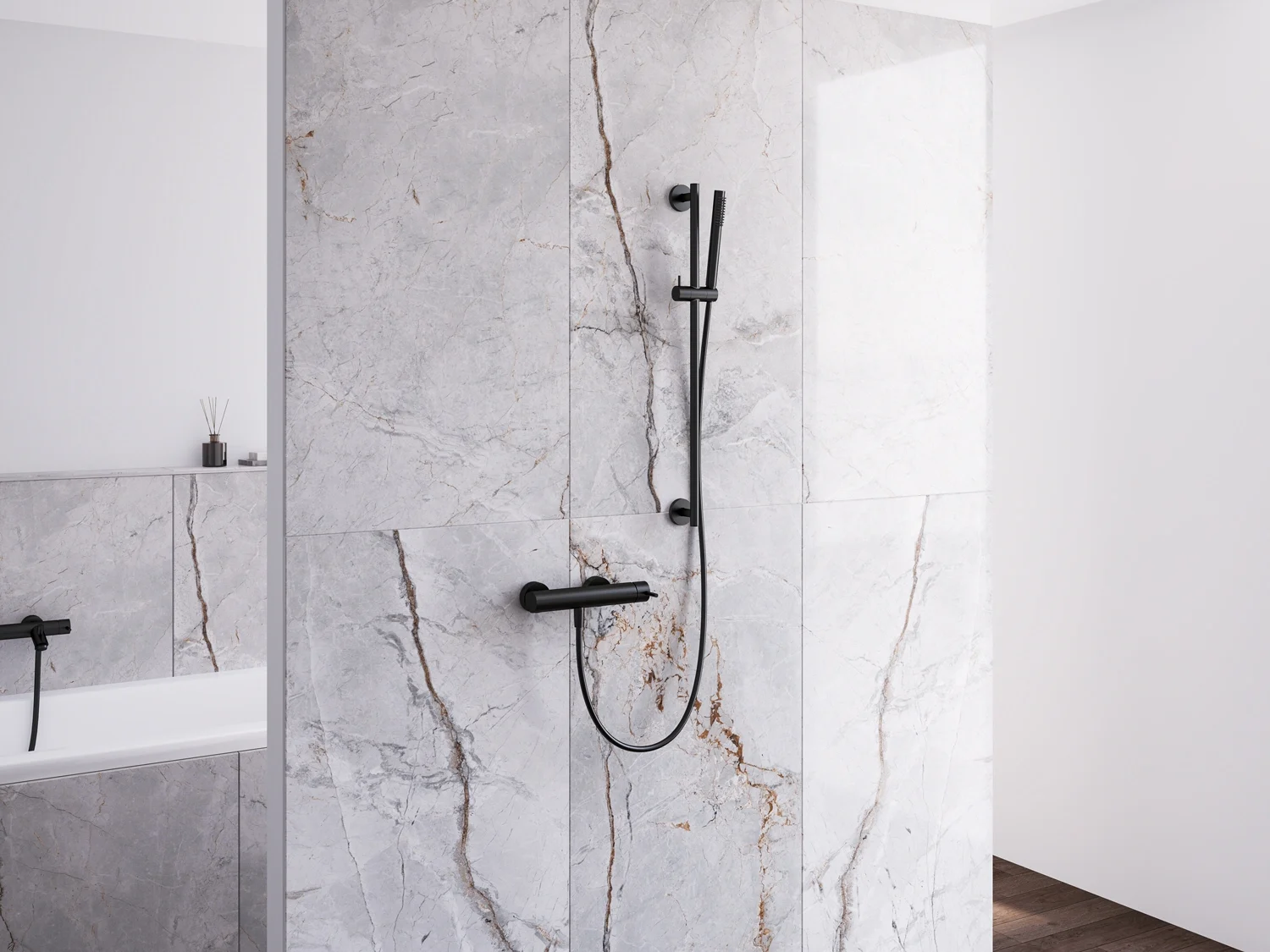 Kronenbach SUPRA Brauseset mit Stabhandbrause und Wandstange Bild 10