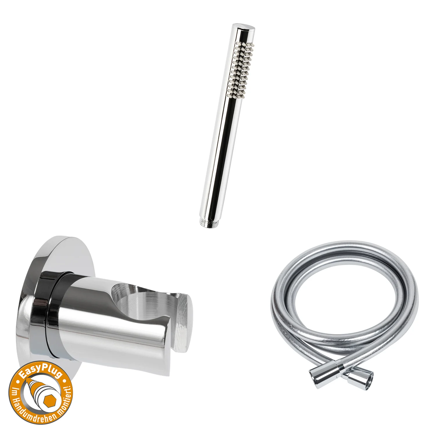 Kronenbach Wannenset 3 mit Stabhandbrause rund und Brausehalter Bild 2