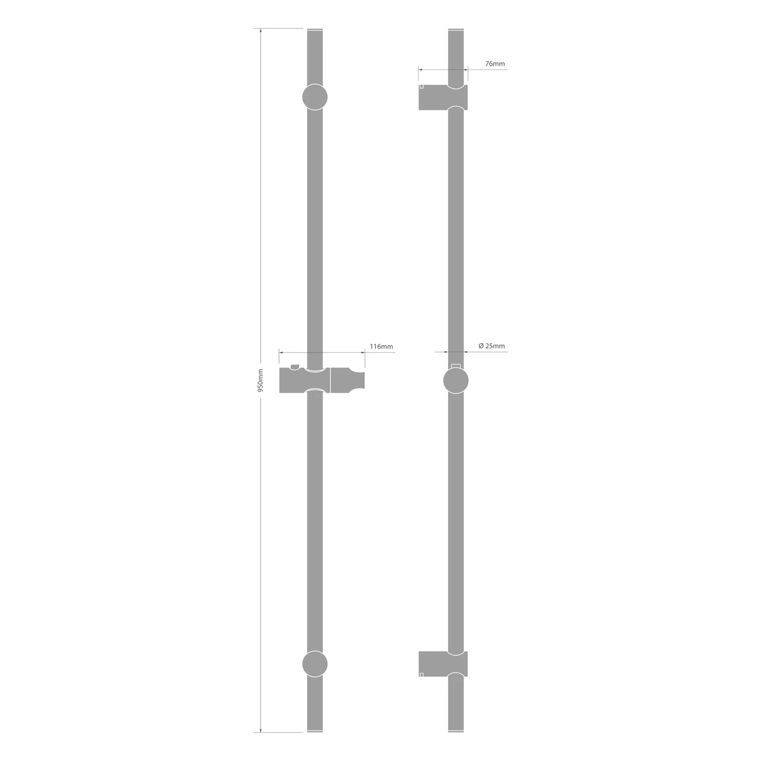 Kronenbach SUPRA 2.0 Brausestange 95 cm Bild 2