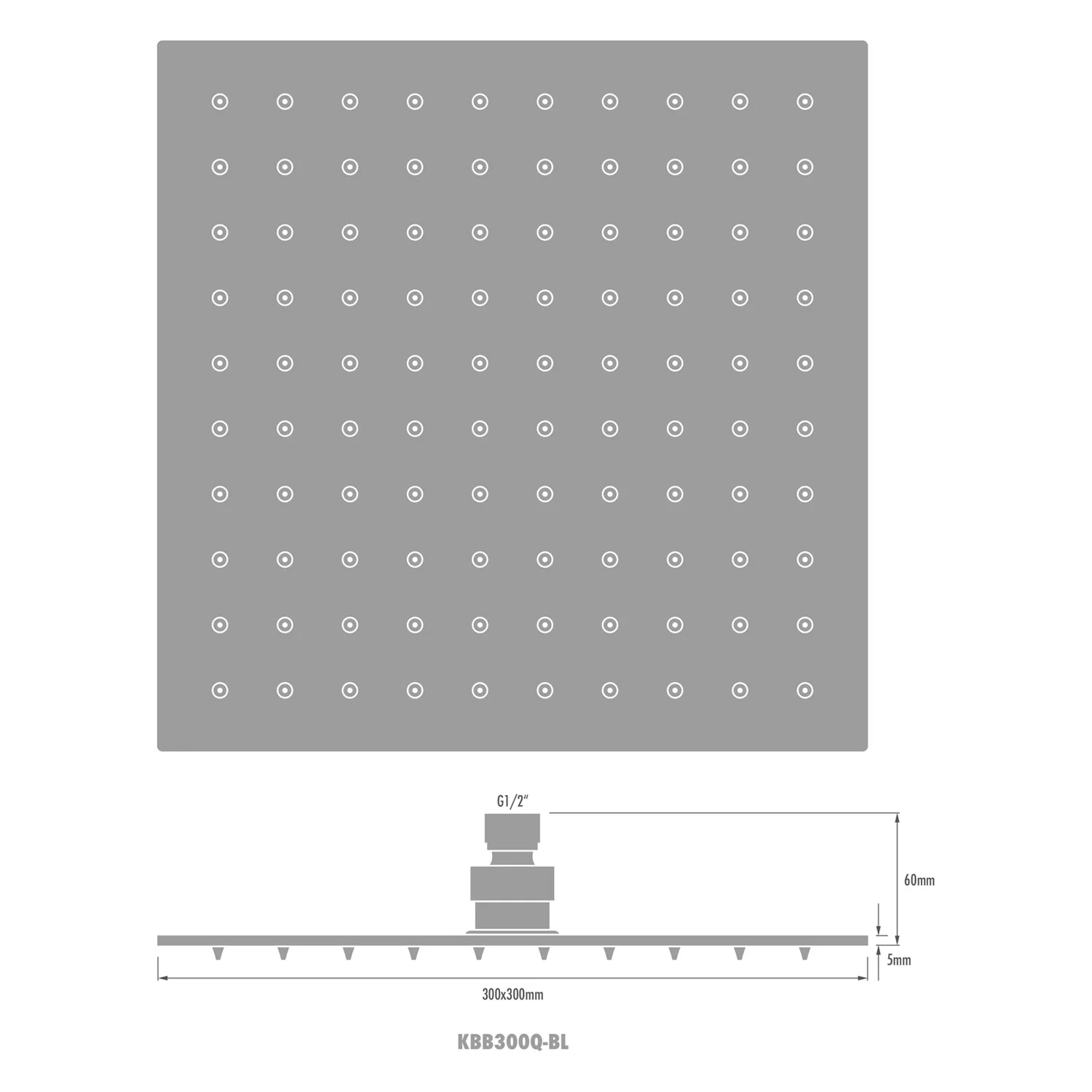 Kronenbach SUPRA 2.0 Kopfbrause 30 x 30 cm Bild 3