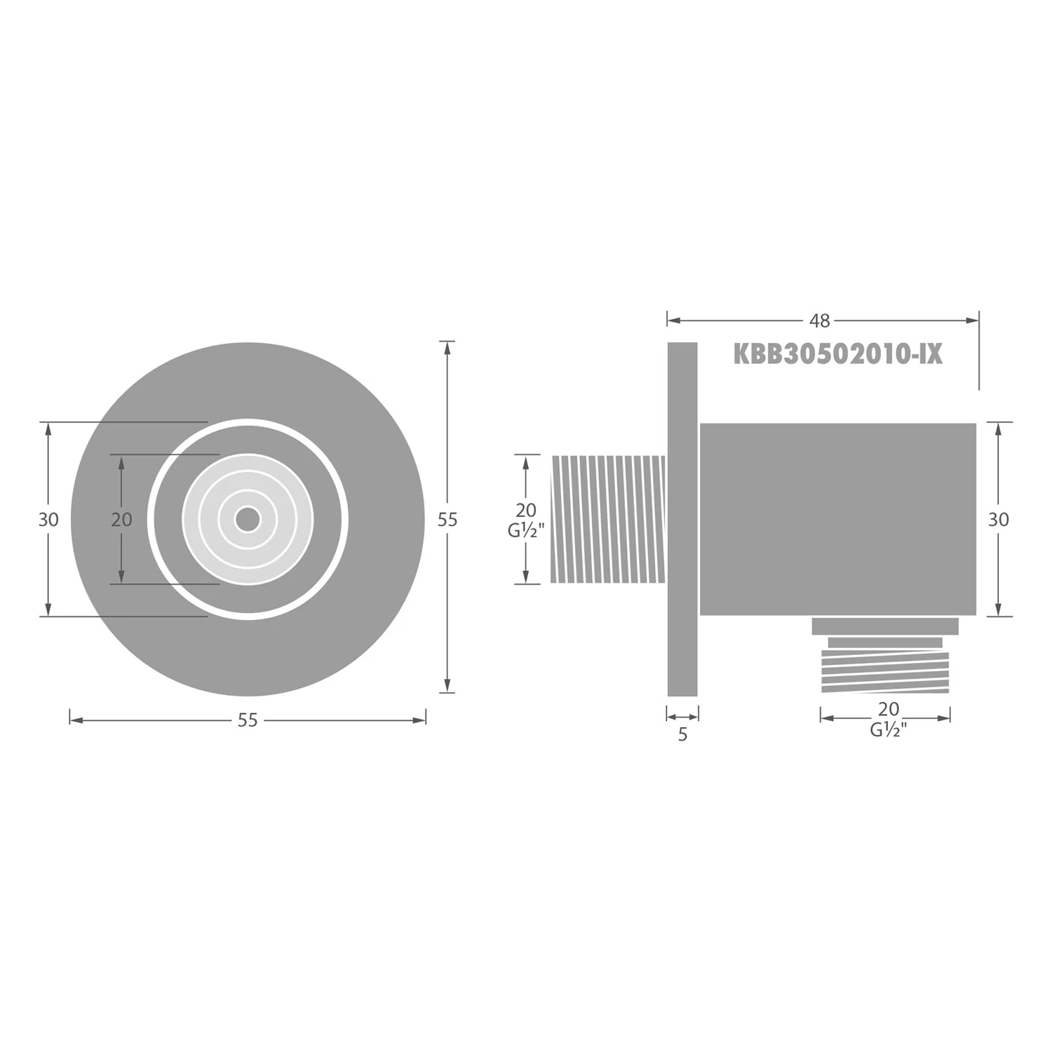 Kronenbach SUPRA 2.0 Wandanschlussbogen Bild 2