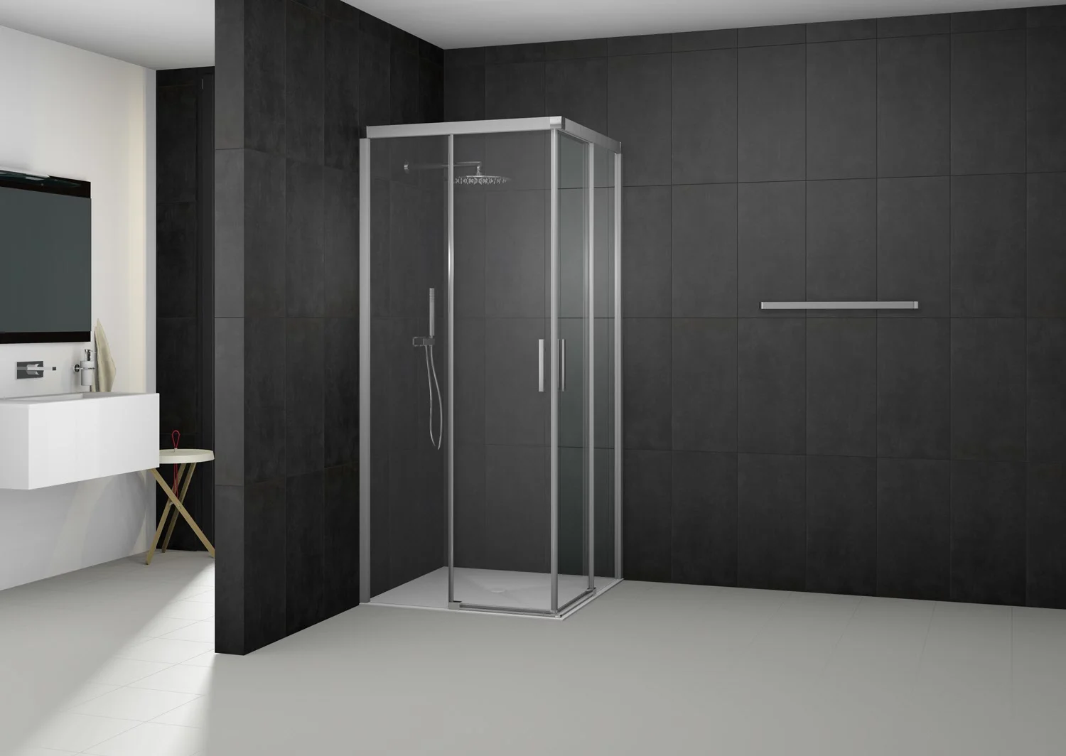 Kronenbach Slide Eckdusche Schiebetür 2-teilig, 90 x 200 cm, Schenkel links Bild 6