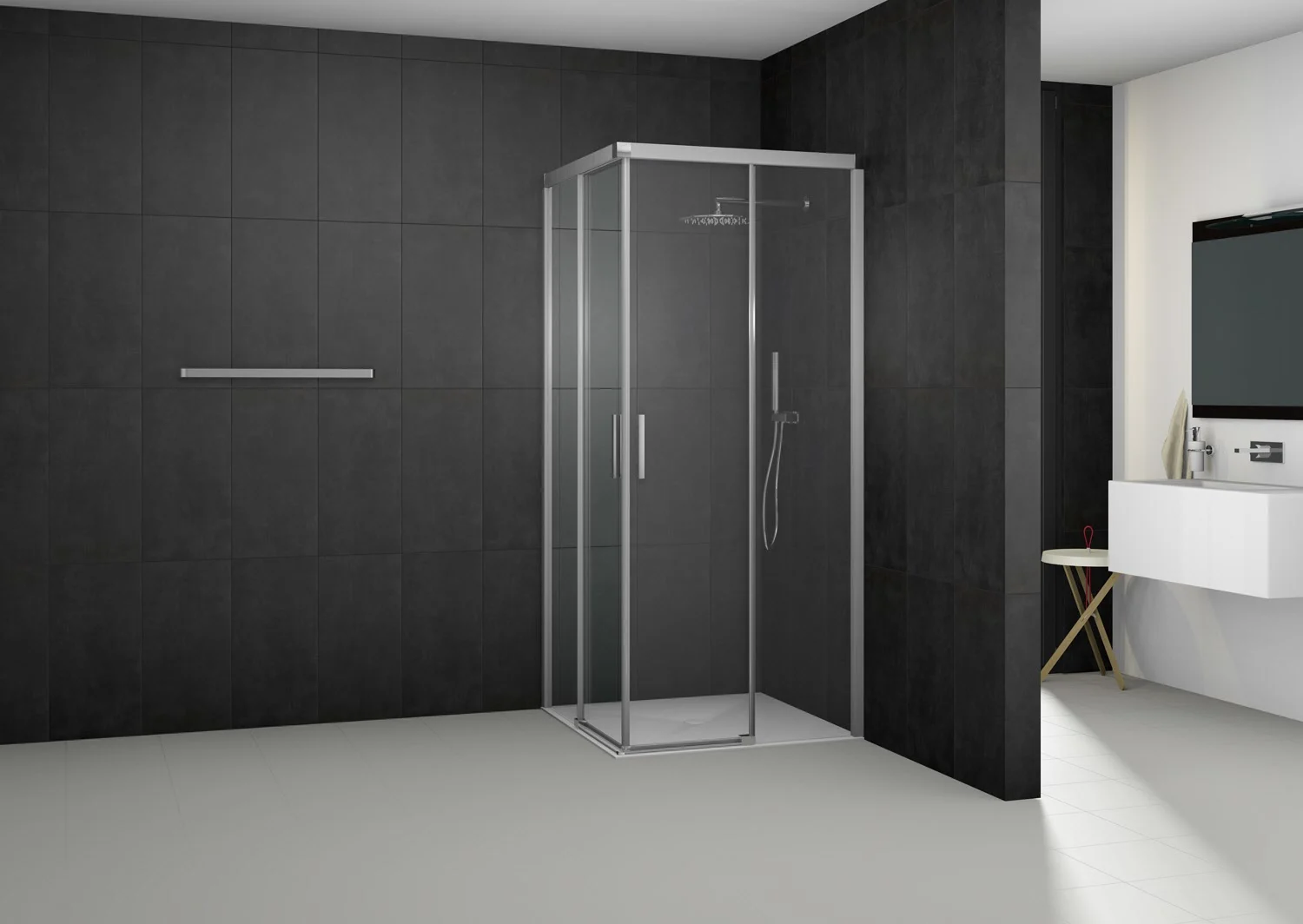 Kronenbach Slide Eckdusche Schiebetür 2-teilig, 90 x 200 cm, Schenkel rechts Bild 6