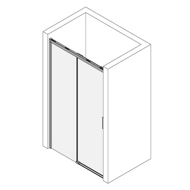 Kronenbach Slide Schiebetür 2-teilig für Nische, 120 x 200 cm, Anschlag links Bild 5