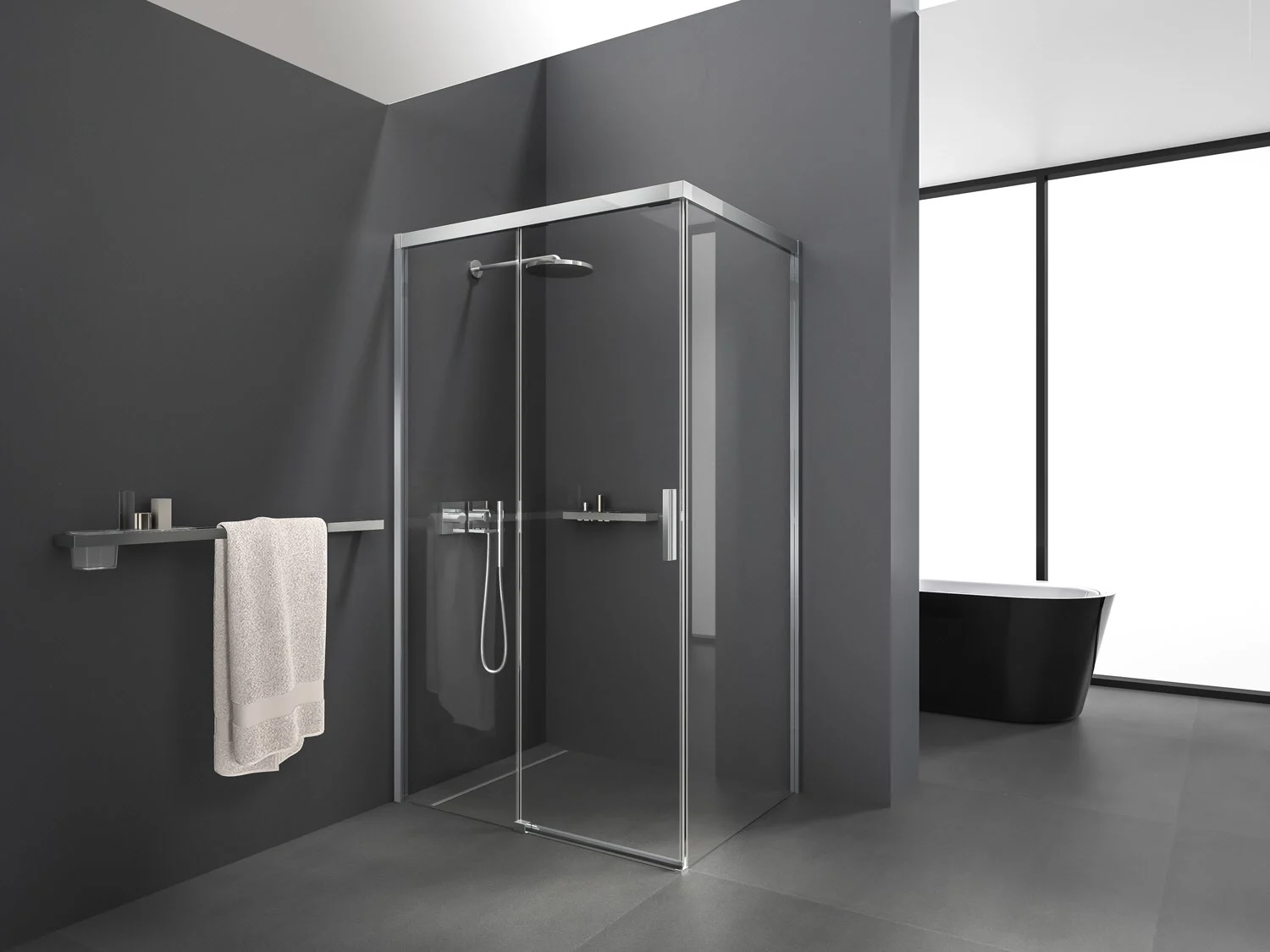 Kronenbach Slide Trennwand für Schiebetür, 90 x 200 cm, Anschlag rechts Bild 3