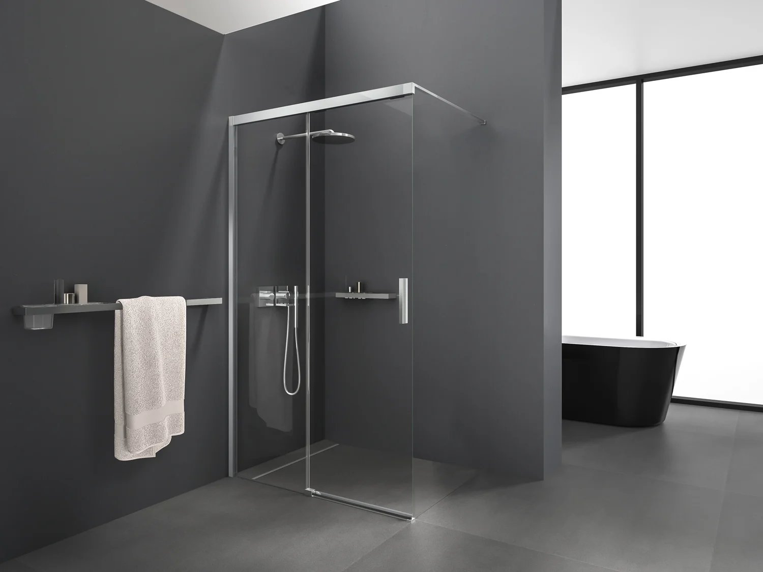 Kronenbach Slide Walk-In Schiebetür 2-teilig, 120 x 200 cm, Anschlag links Bild 6