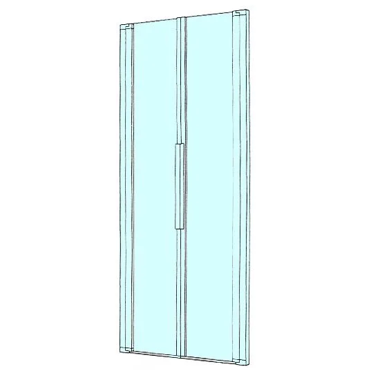 Kronenbach Tube Pendeltür für Nische, 90 x 200 cm Bild 4