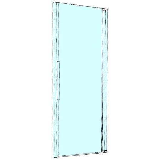 Kronenbach Tube Pendeltür für Nische, 100 x 200 cm, Anschlag rechts Bild 4